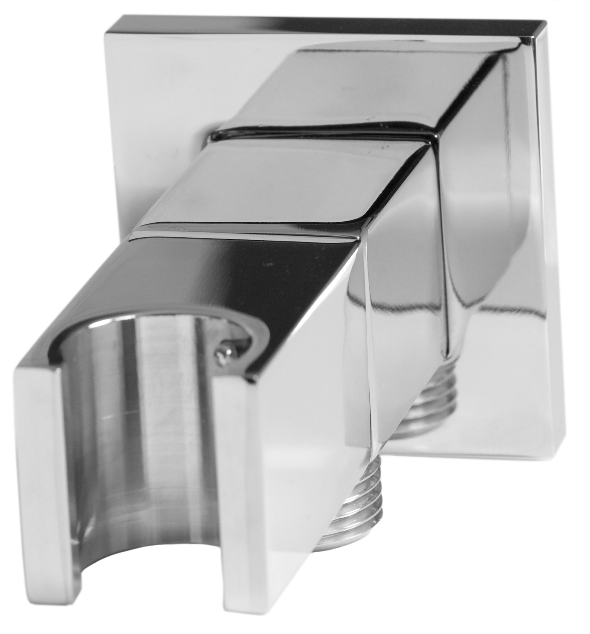SHOWER square outlet elbow & holder with stopcock