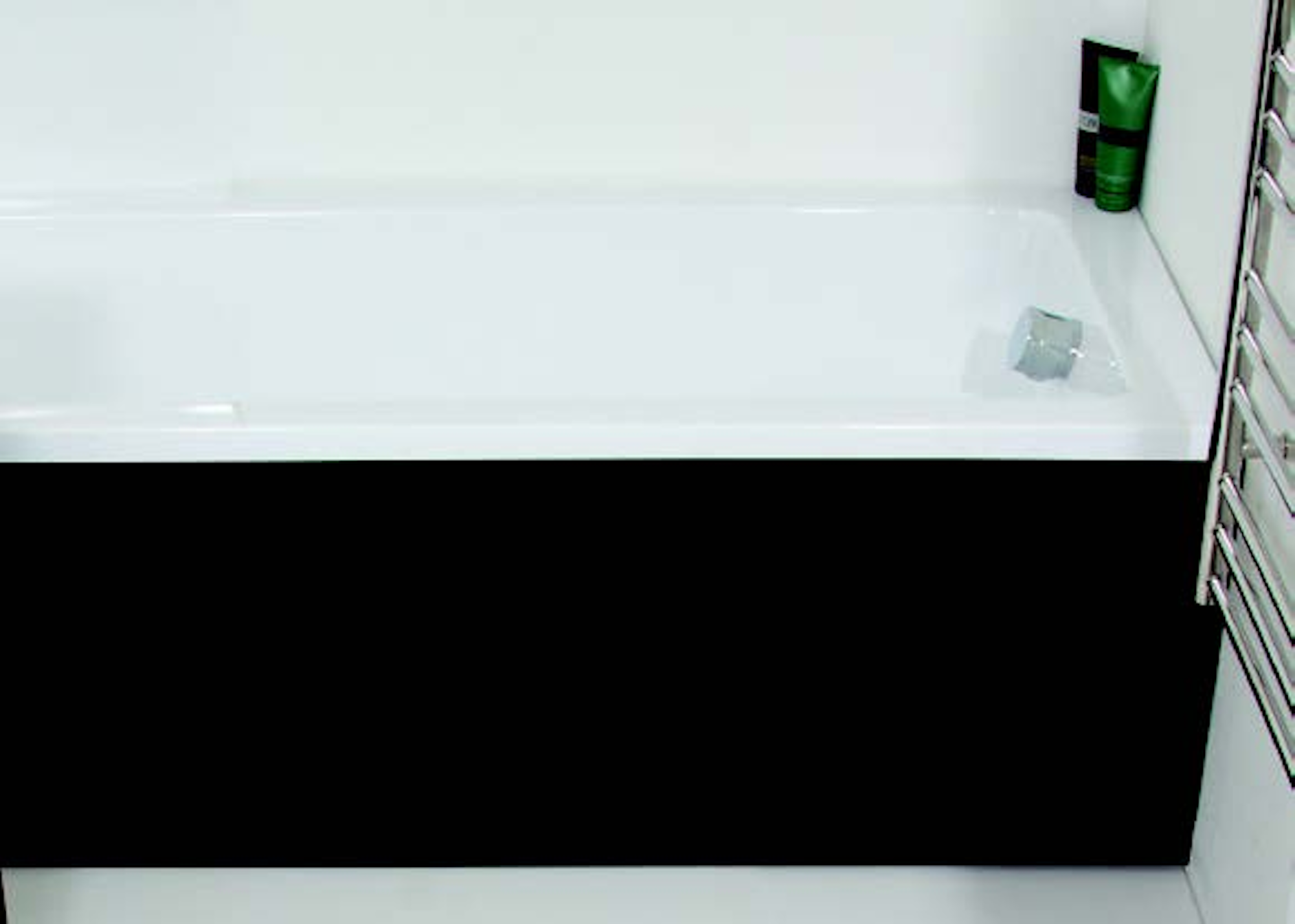 1700 black gloss bath panel and plinth