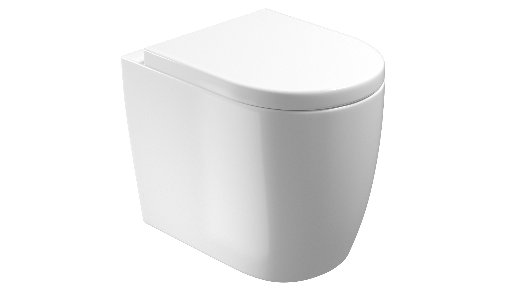 UNI back to wall WC pan - rimless