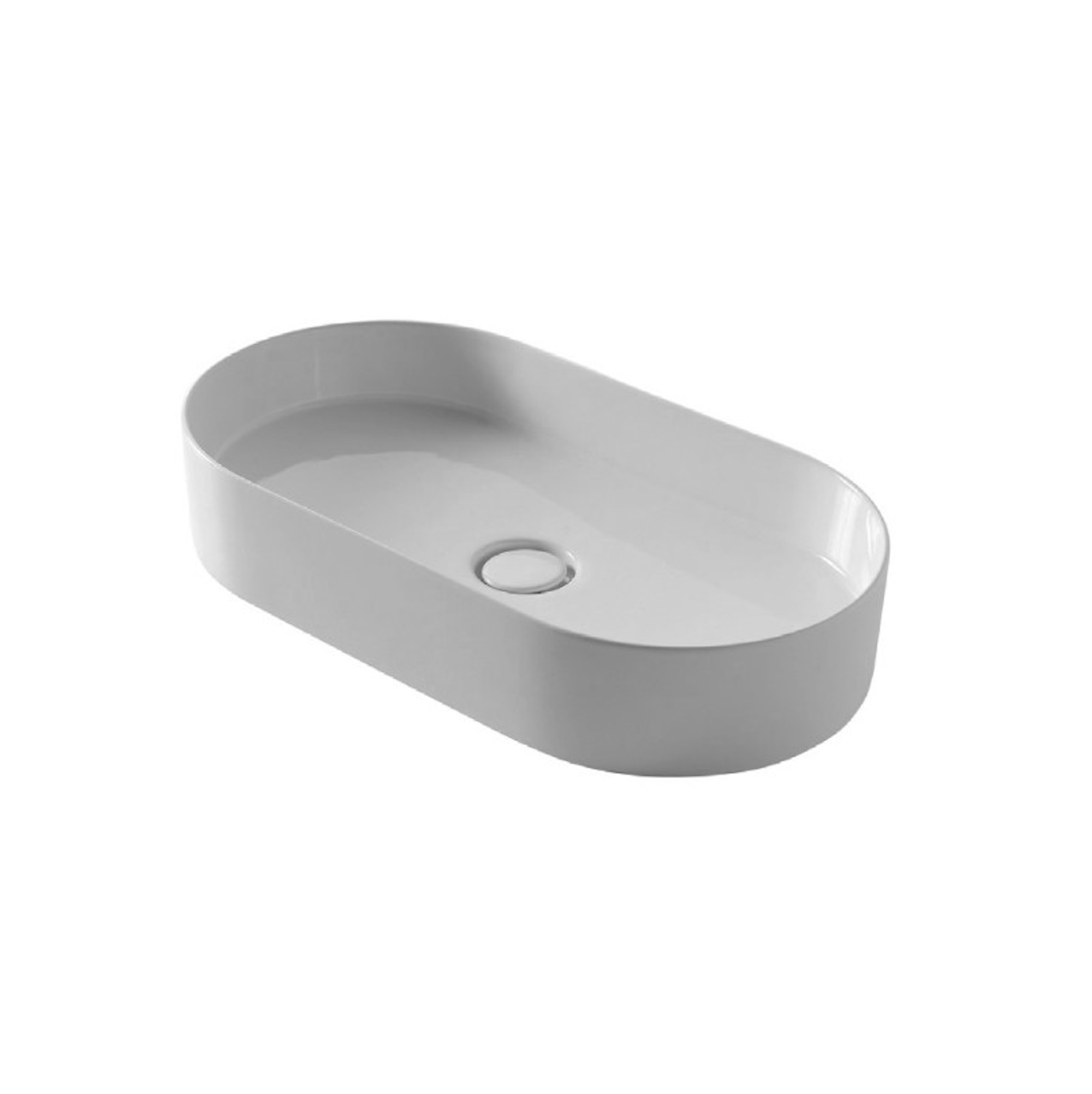 ICON 65x35cm countertop washbasin - Gloss White