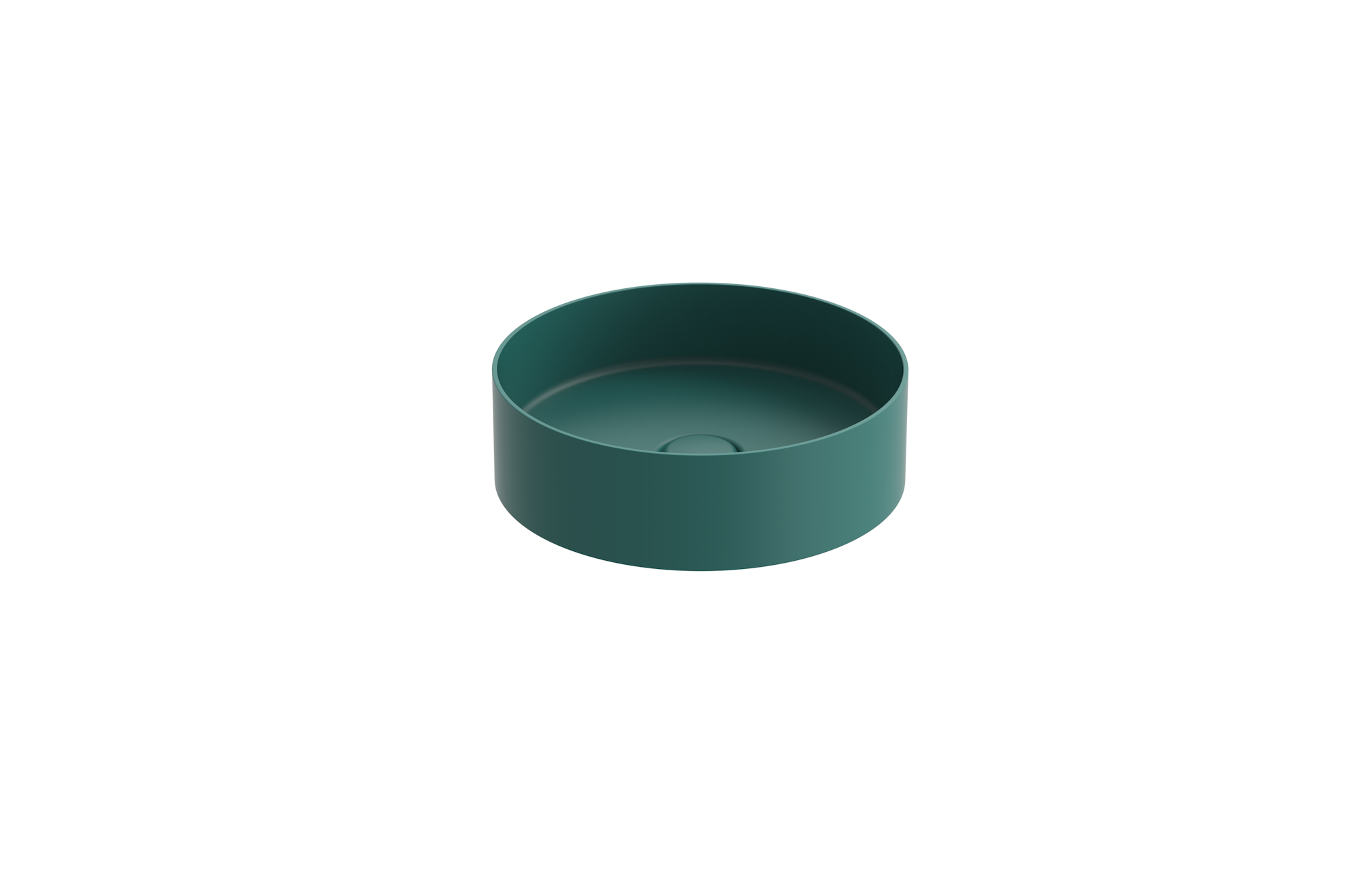 ICON 40cm circle countertop washbasin - Pine Green