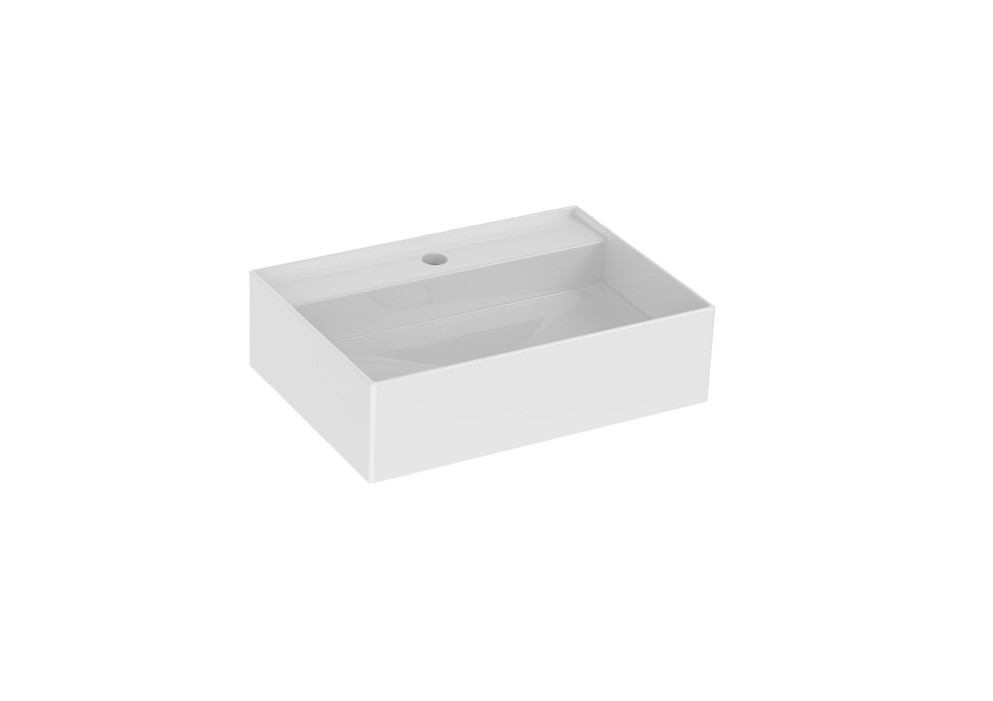 ICON 50x35cm countertop washbasin 0TH - Gloss White