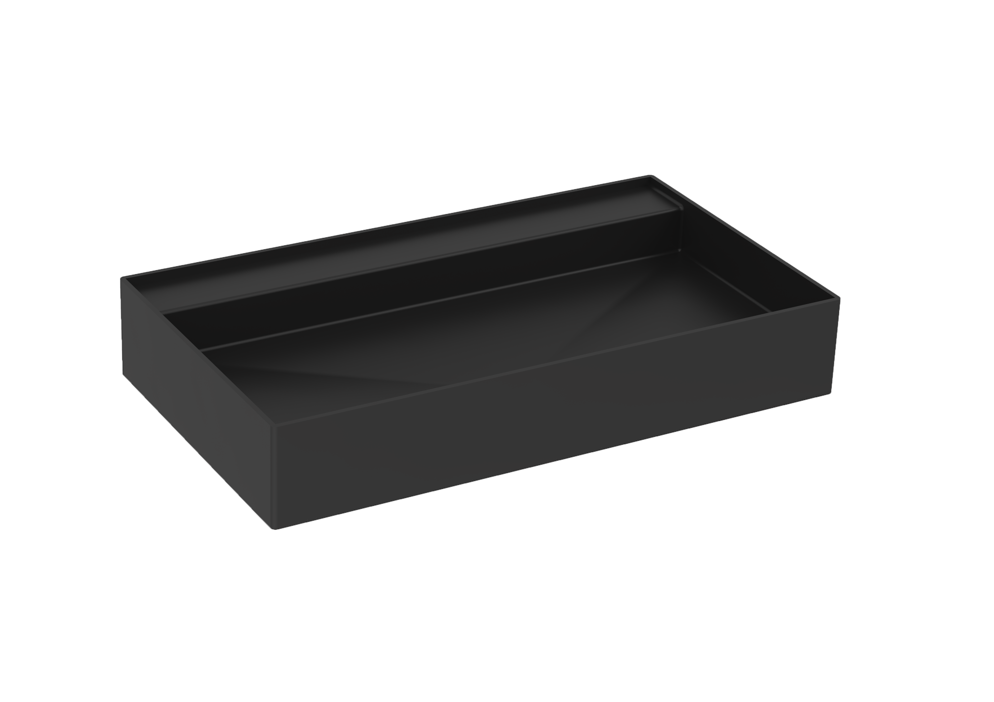 ICON 80x45cm countertop washbasin 0TH - Matte Black