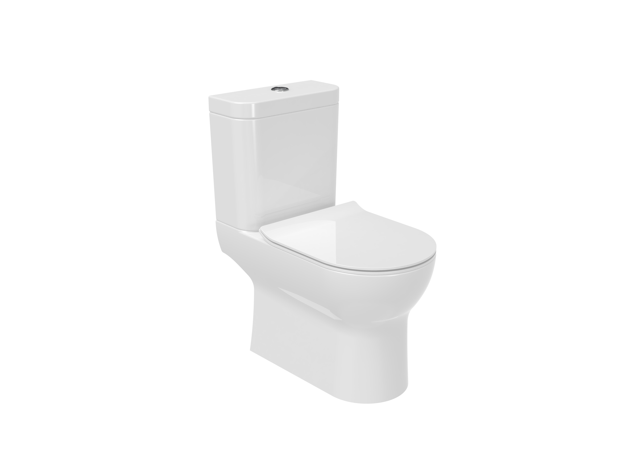 AIR close coupled WC pan, cistern & seat pack - rimless