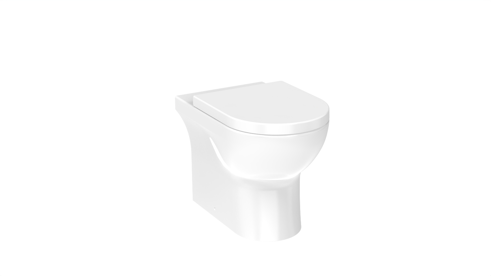 AUSTEN back to wall WC pan - rimless