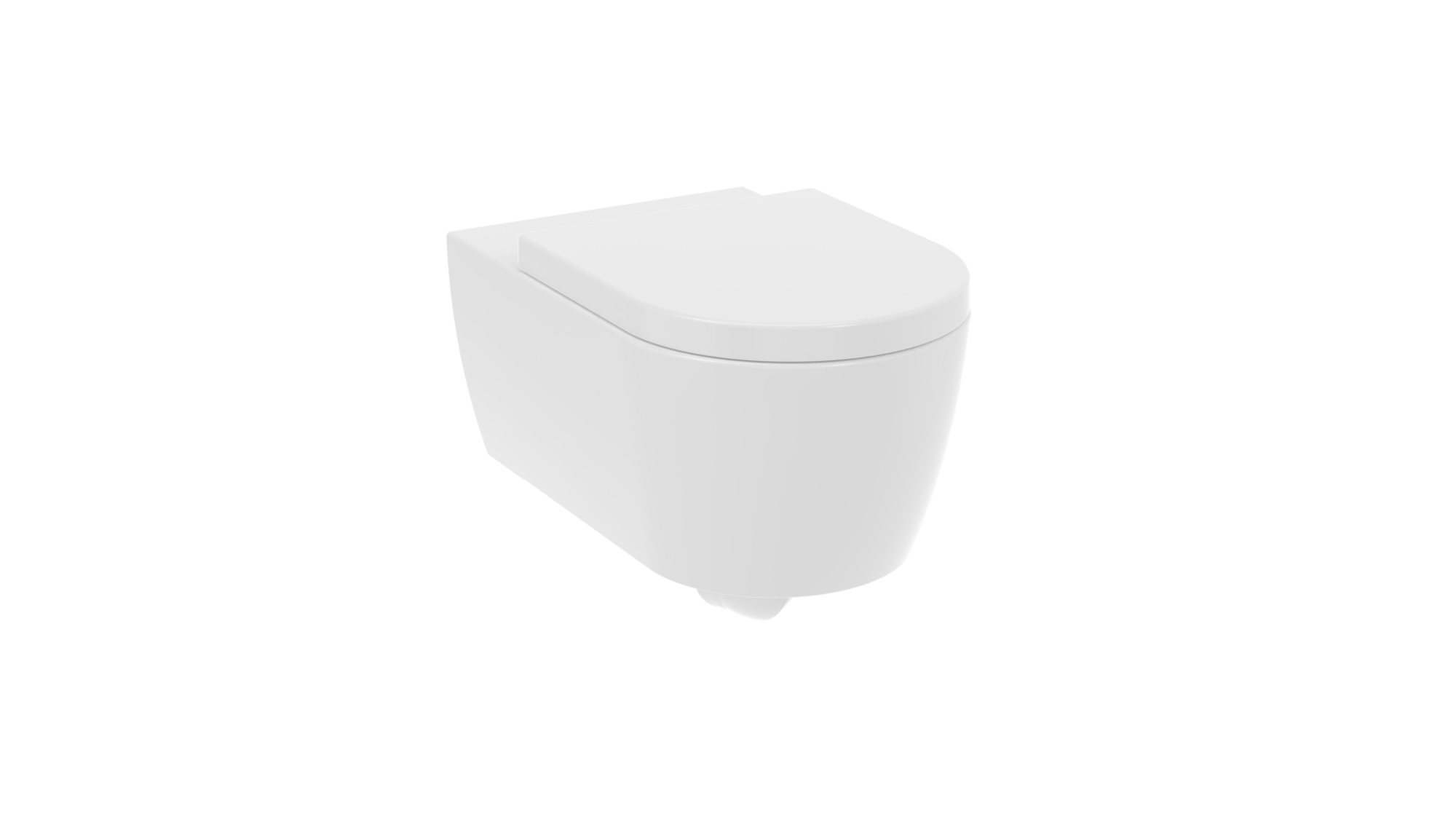 AUSTEN wall hung WC pan - rimless - Long projection