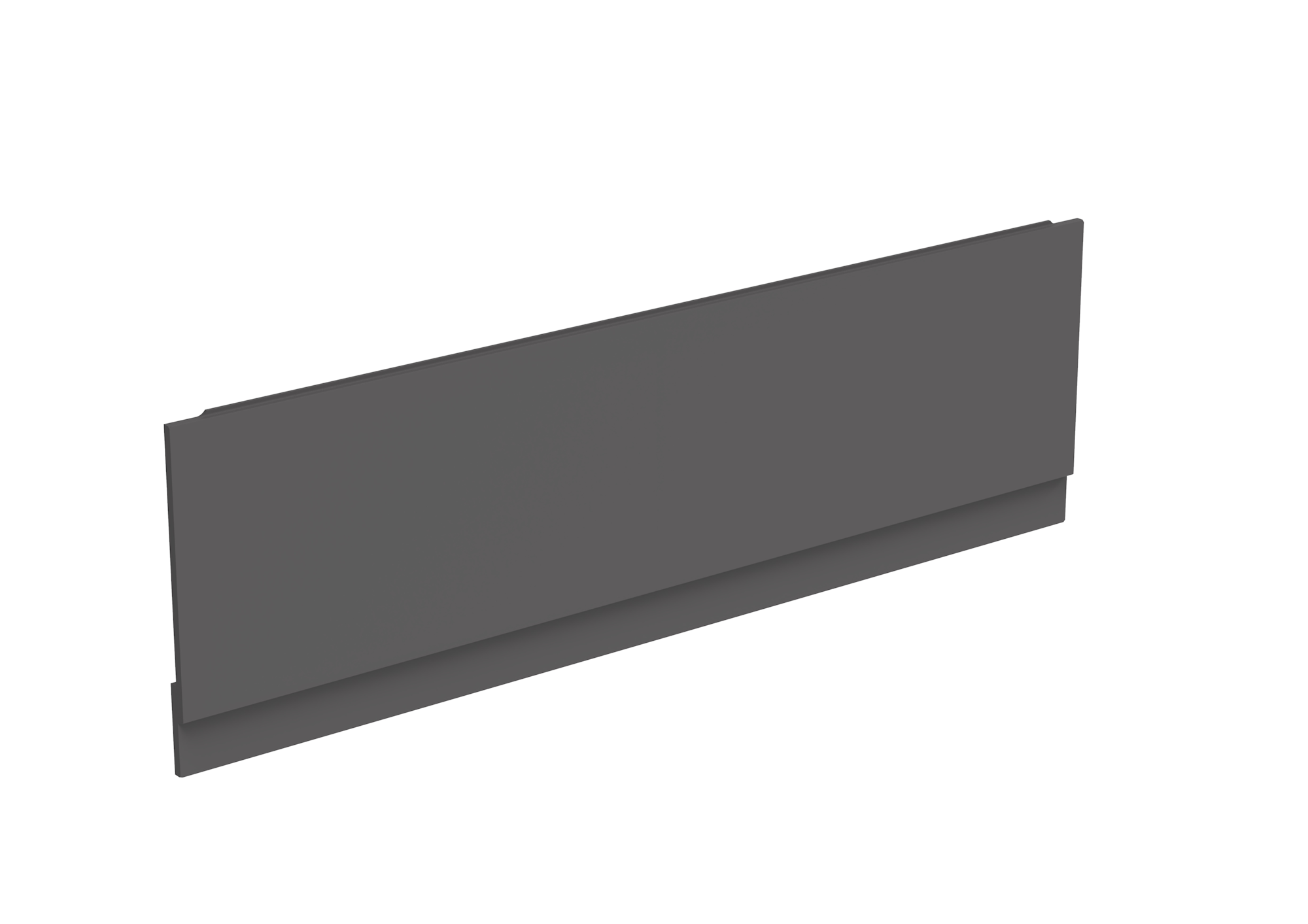 1700x450mm bath panel & plinth - Matte Iron Grey