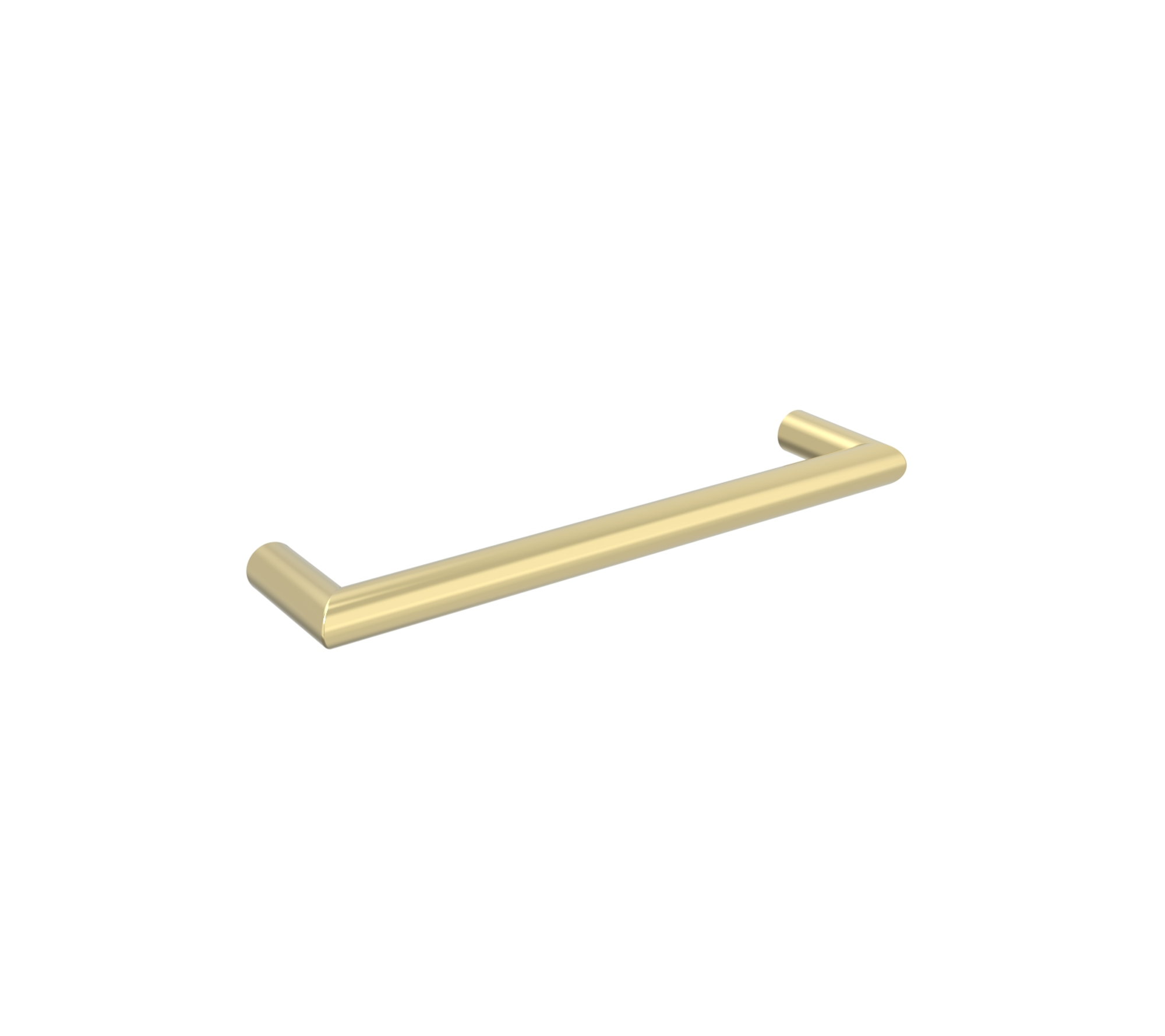 COS 450mm round electric towel rail - 12V - Brushed Brass