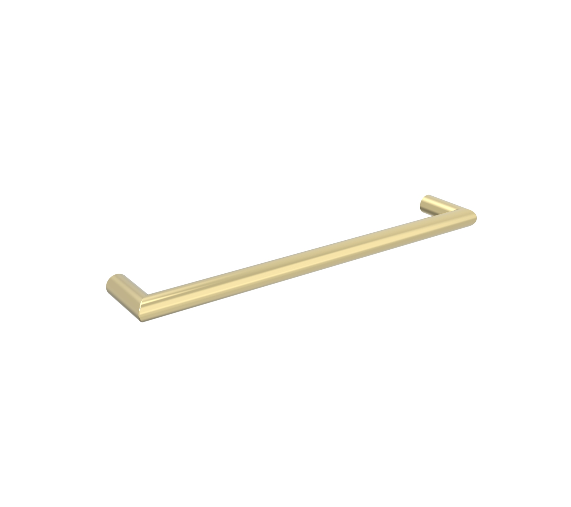 COS 600mm round electric towel rail - 12V - Brushed Brass
