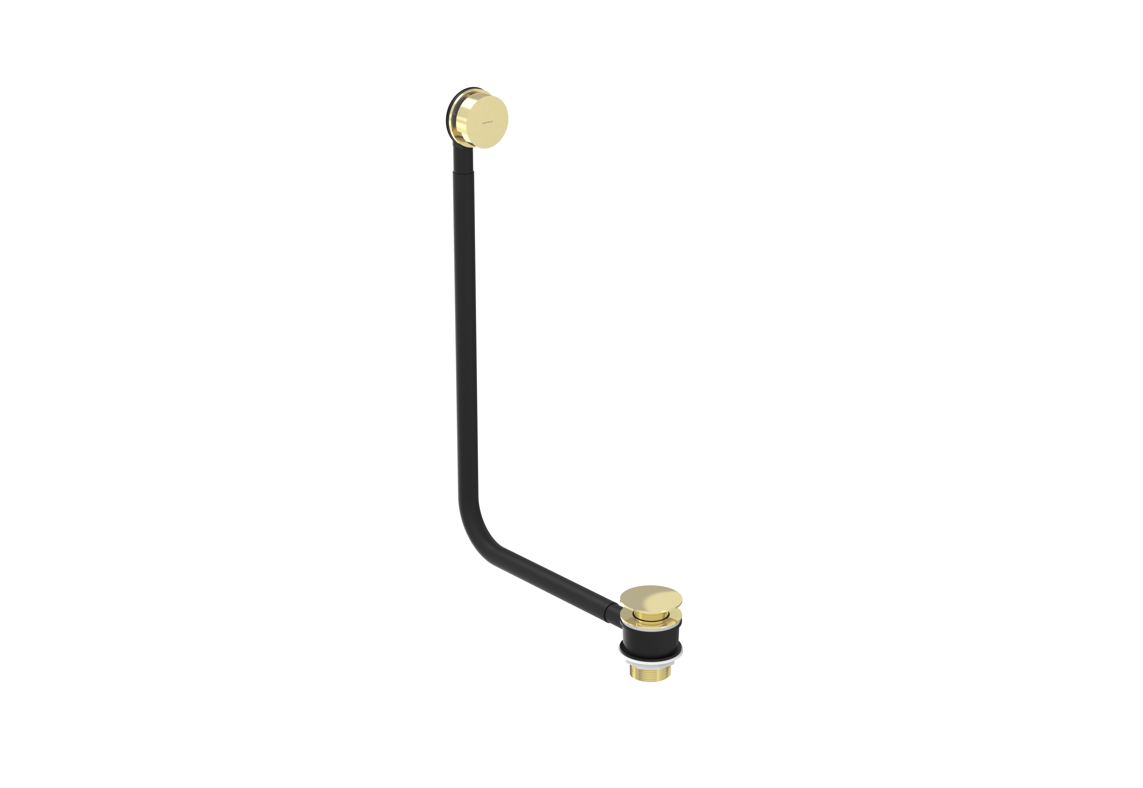 COS overflow & clicker waste - Brushed Brass