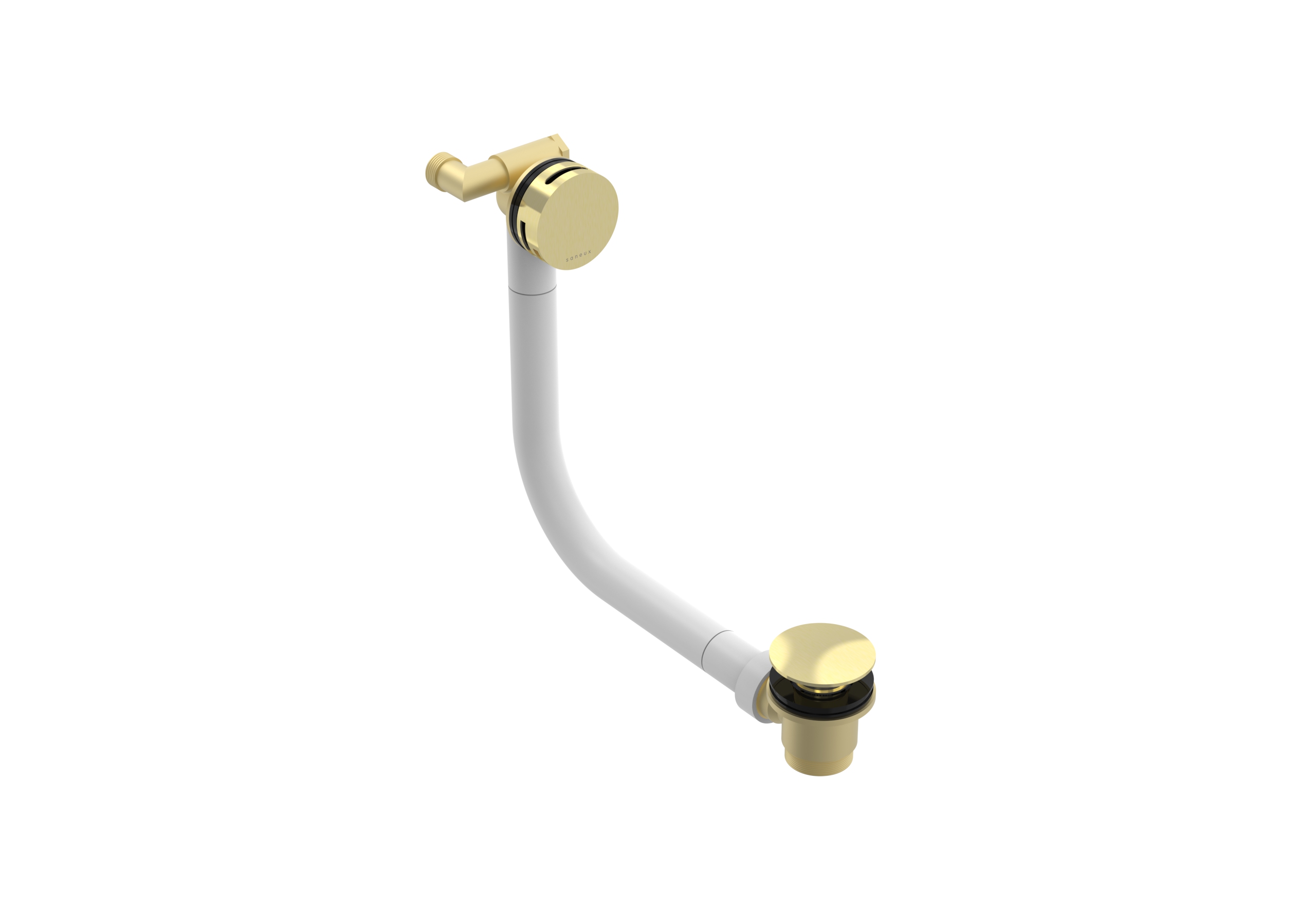 COS bath filler overflow & clicker waste - Brushed Brass