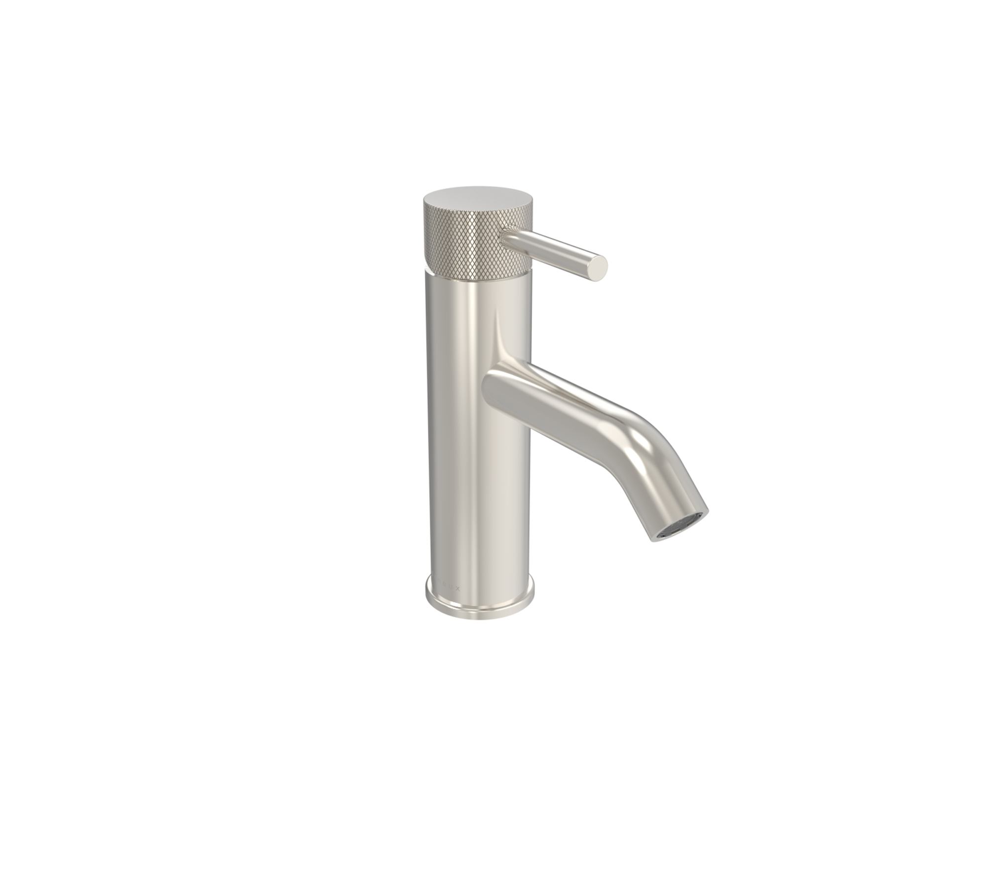 COS basin mixer with knurled handle - Brushed Nickel