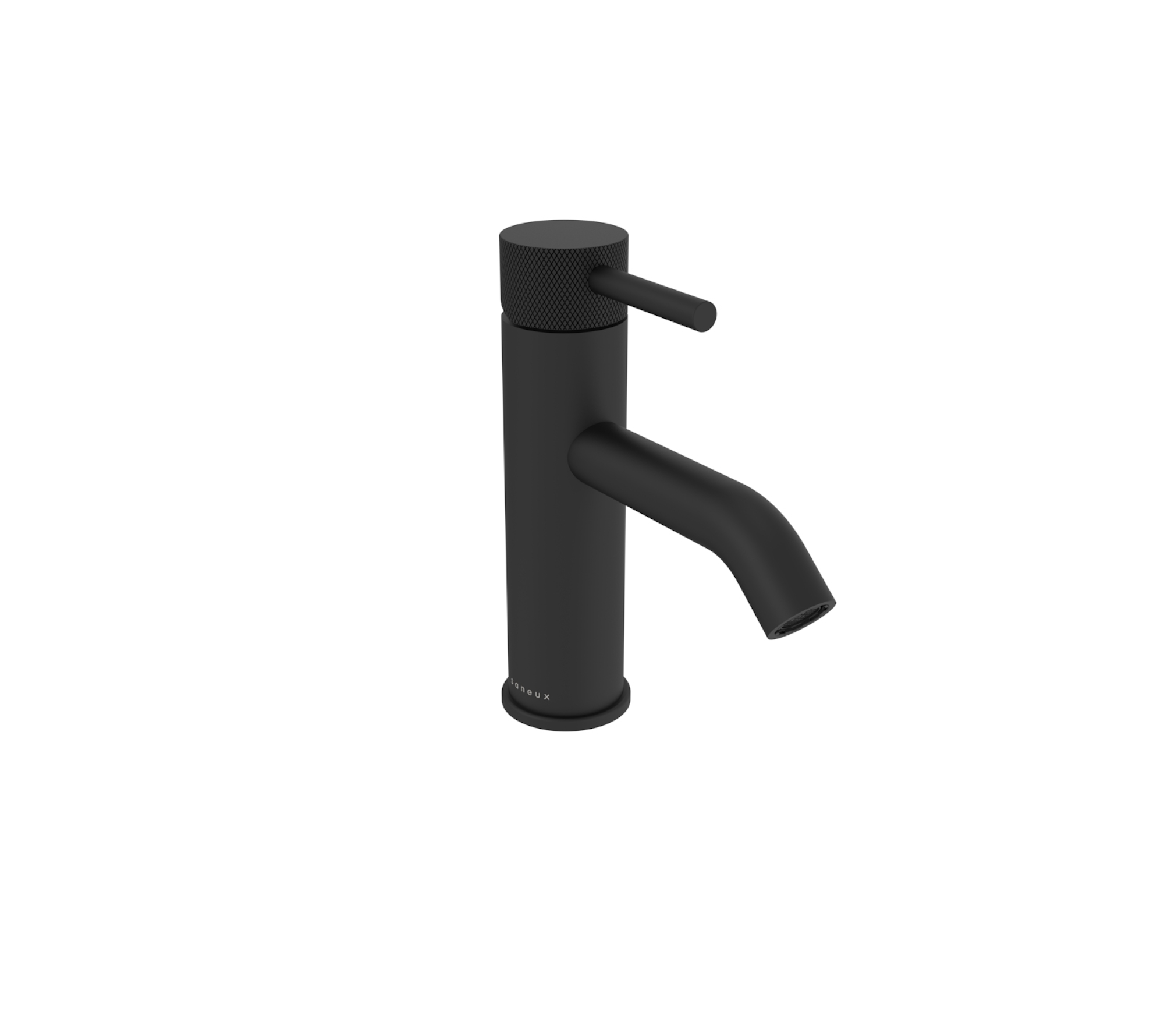 COS basin mixer with knurled handle - Matte Black