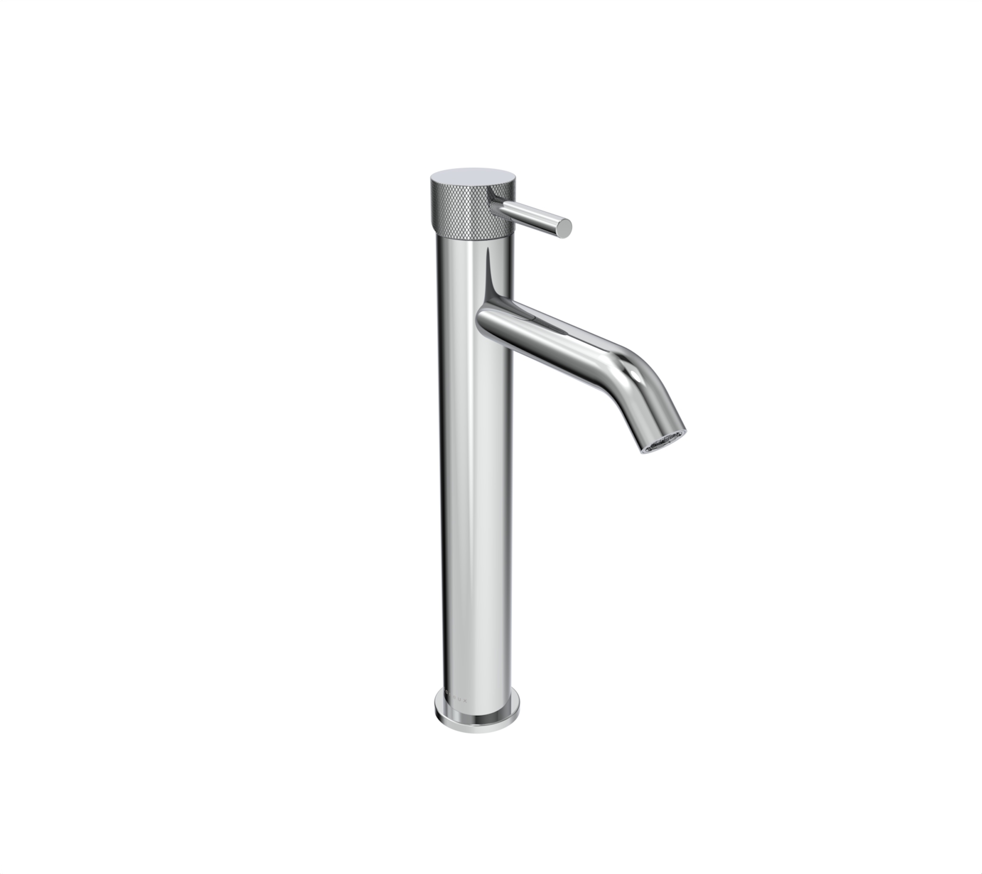 COS tall basin mixer with knurled handle - Chrome