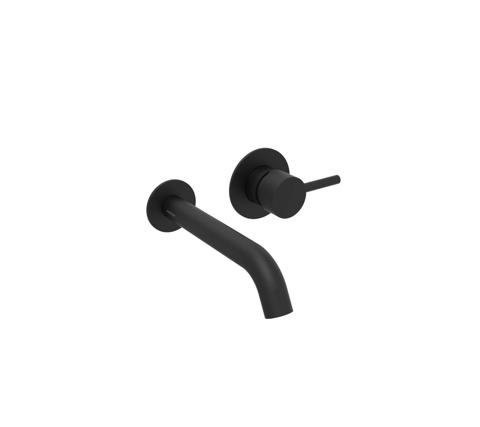 COS wall mounted 2 plate basin mixer - Matte Black