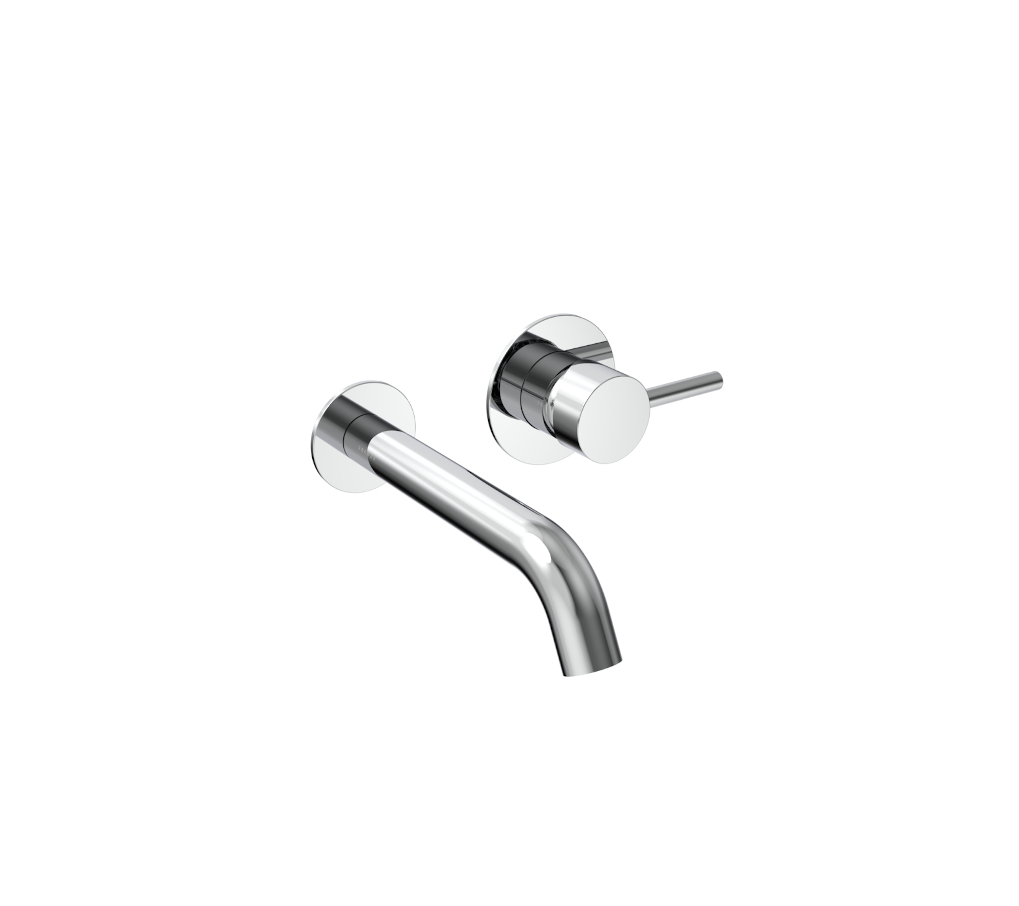 COS wall mounted 2 plate basin mixer - Chrome