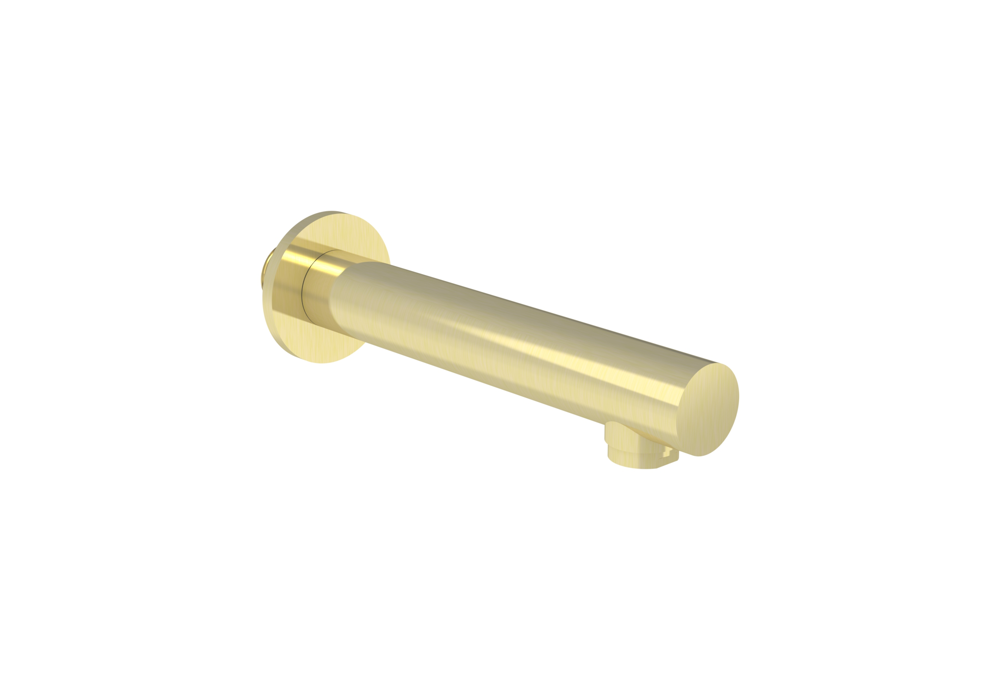 COS 220mm round bath spout - Brushed Brass