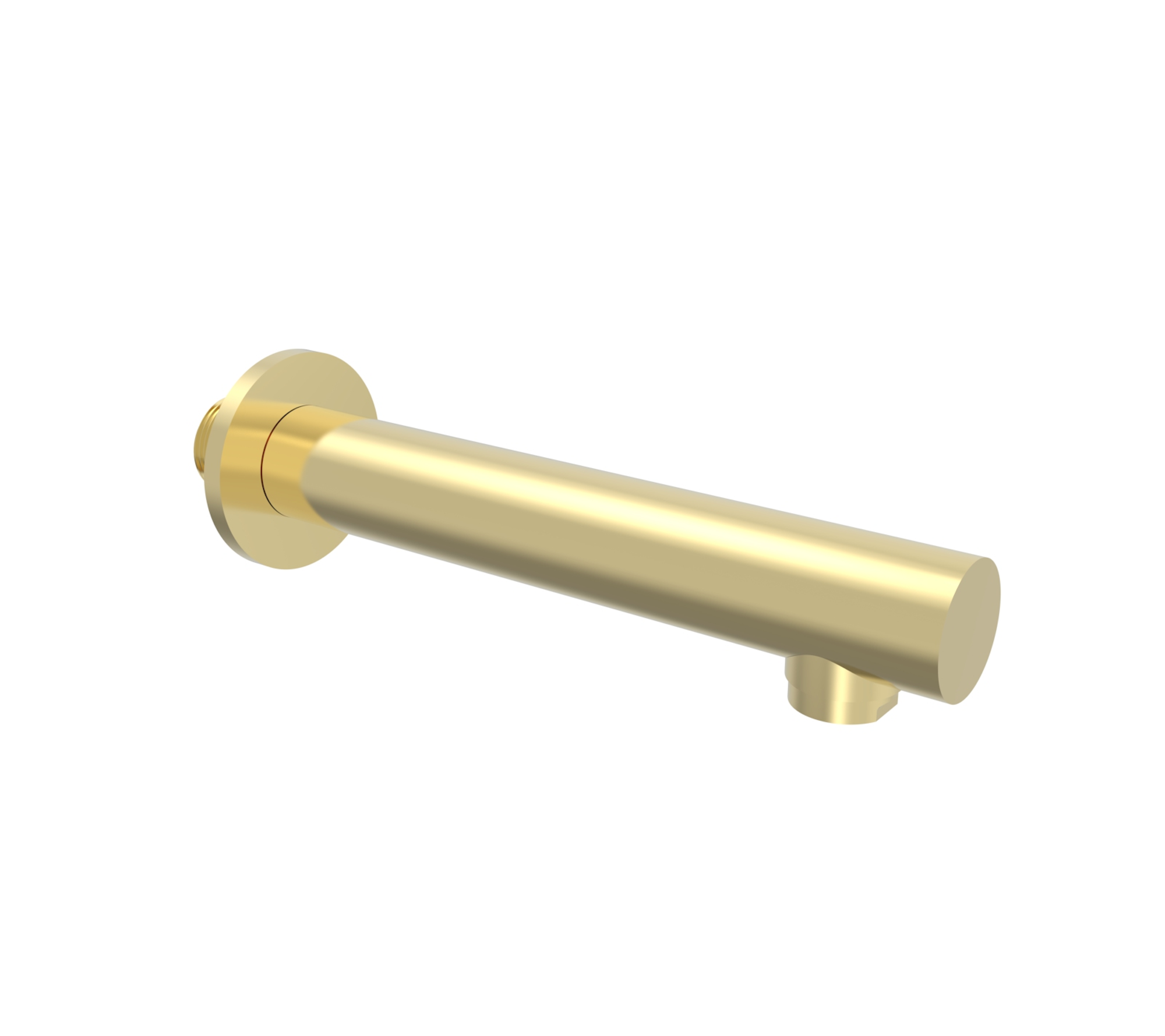 COS 220mm round bath spout - Brushed Brass