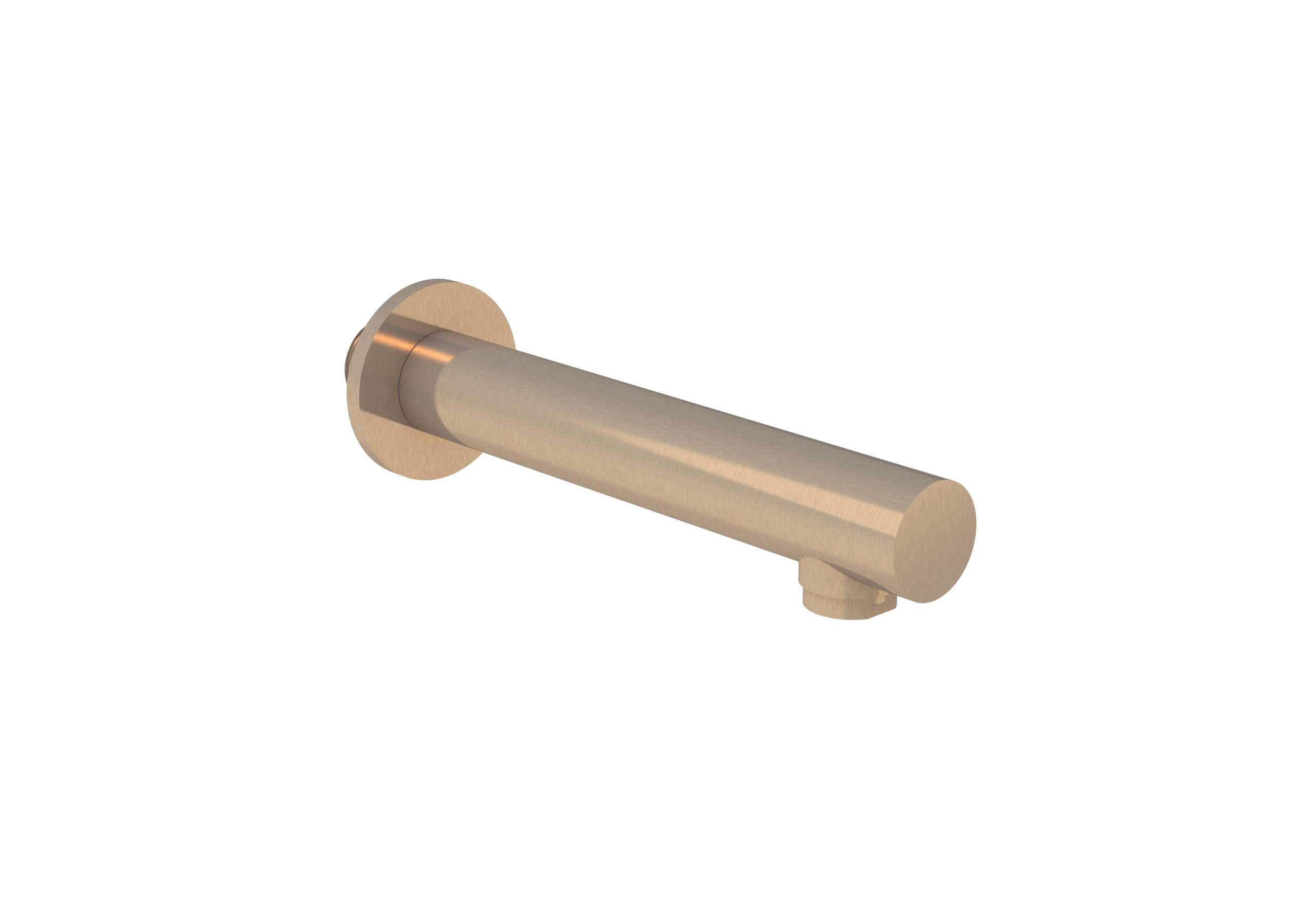 COS 220mm round bath spout - Brushed Bronze