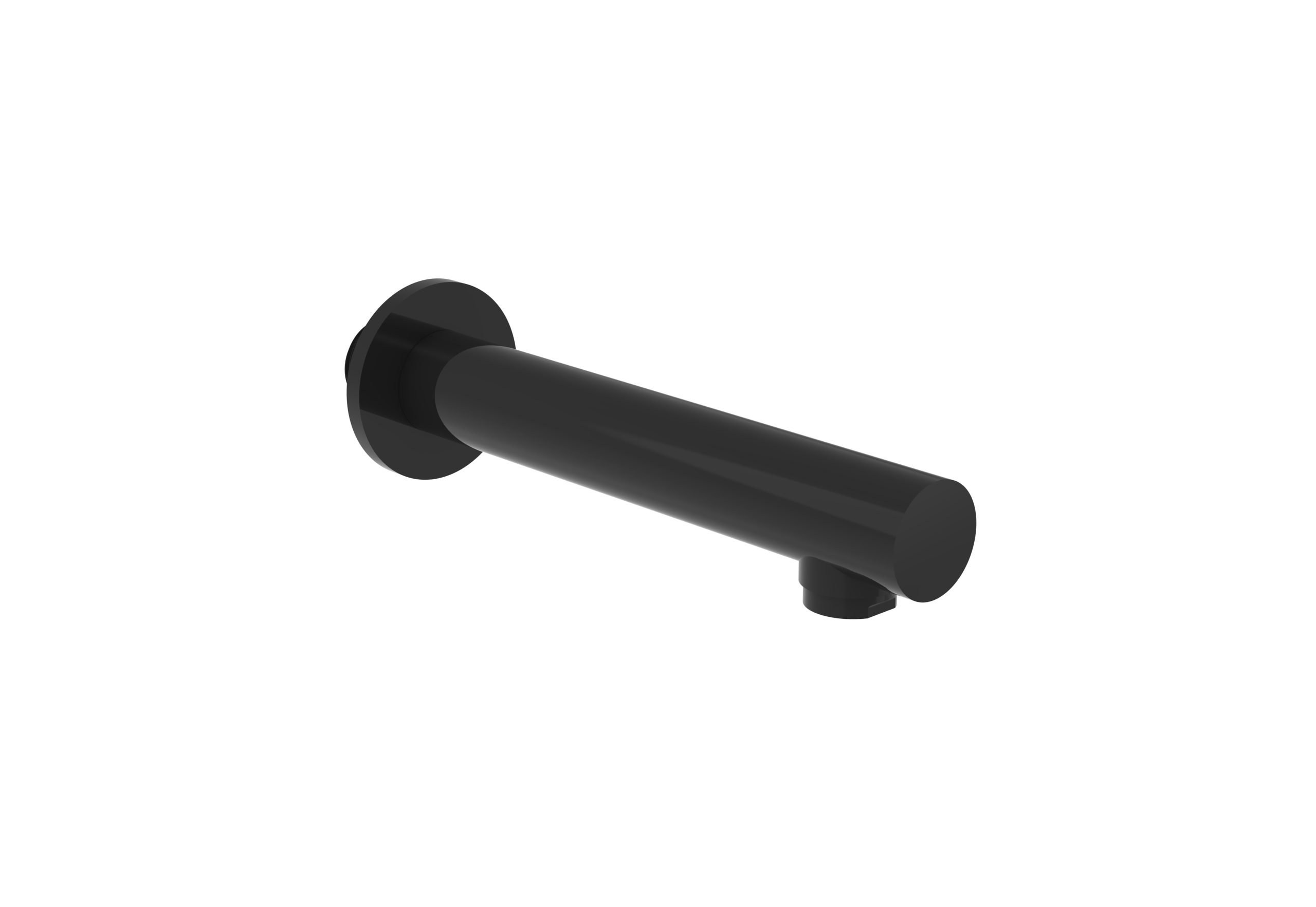 COS 220mm round bath spout - Satin Black
