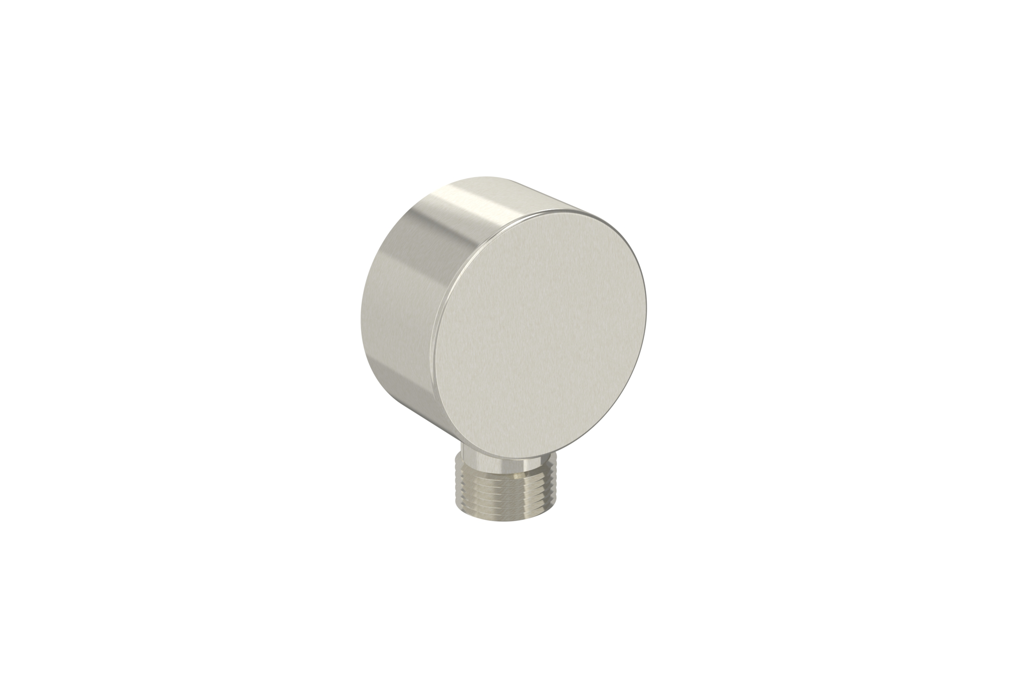 COS round shower outlet elbow - Brushed Nickel