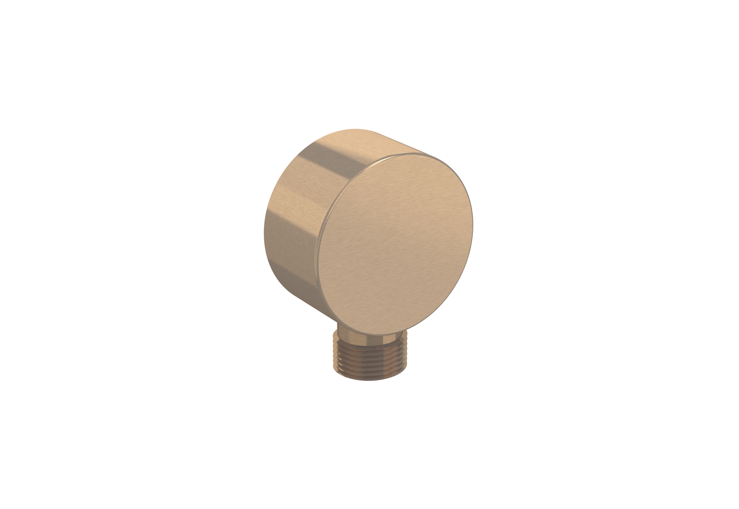 COS round shower outlet elbow - Brushed Bronze