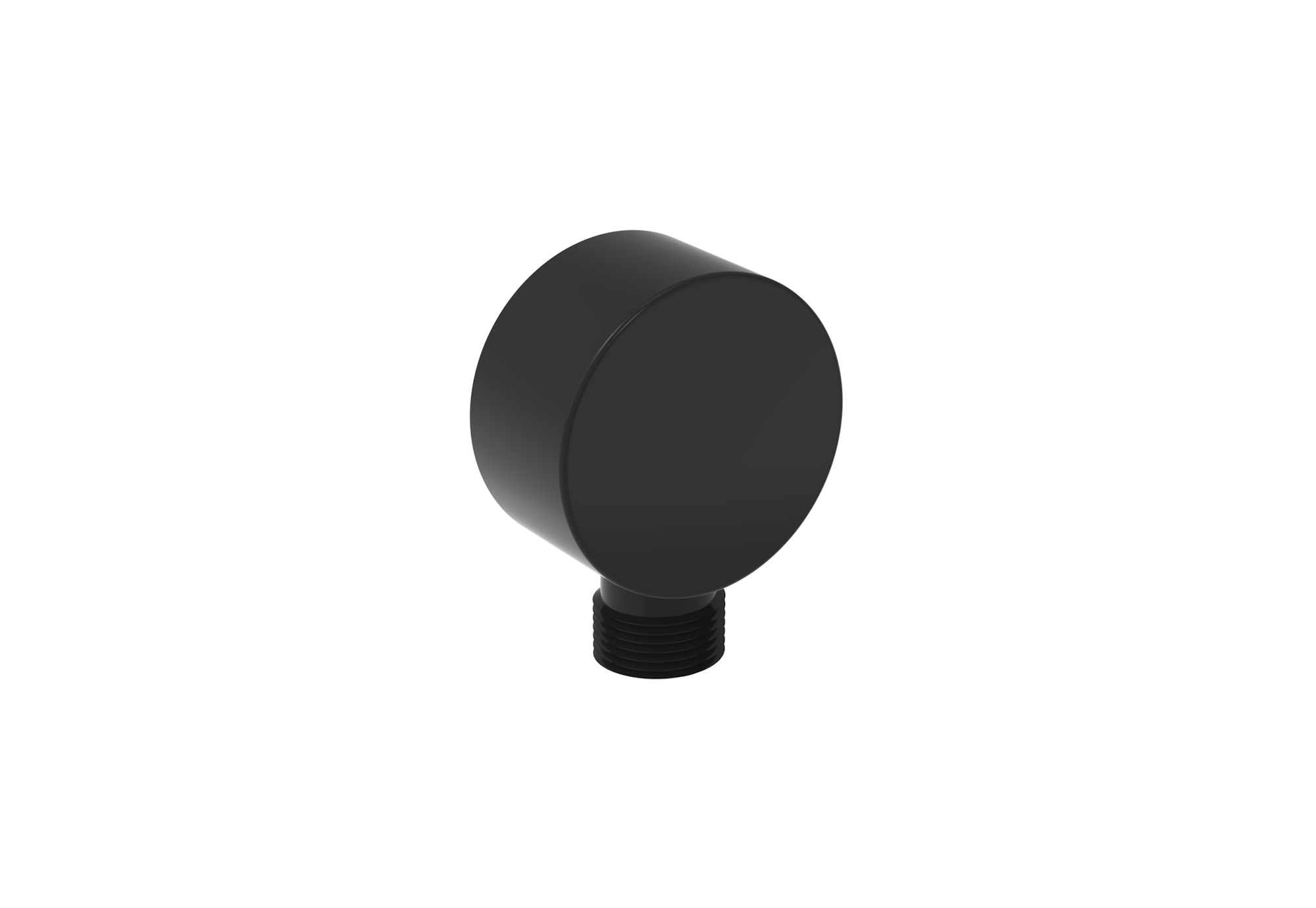 COS round shower outlet elbow - Satin Black