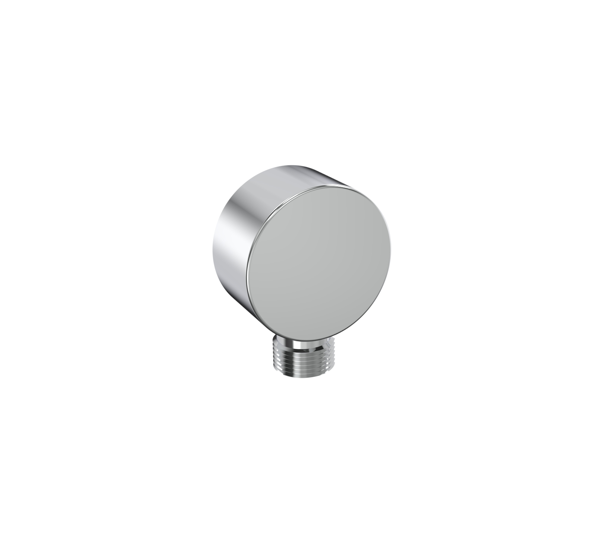 COS round shower outlet elbow - Chrome