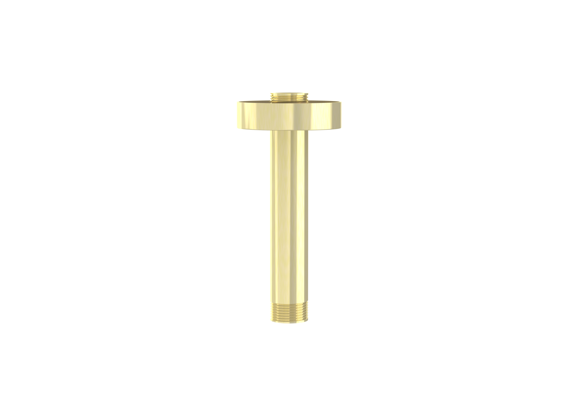 COS 100mm round ceiling mounted shower arm - Brushed Brass