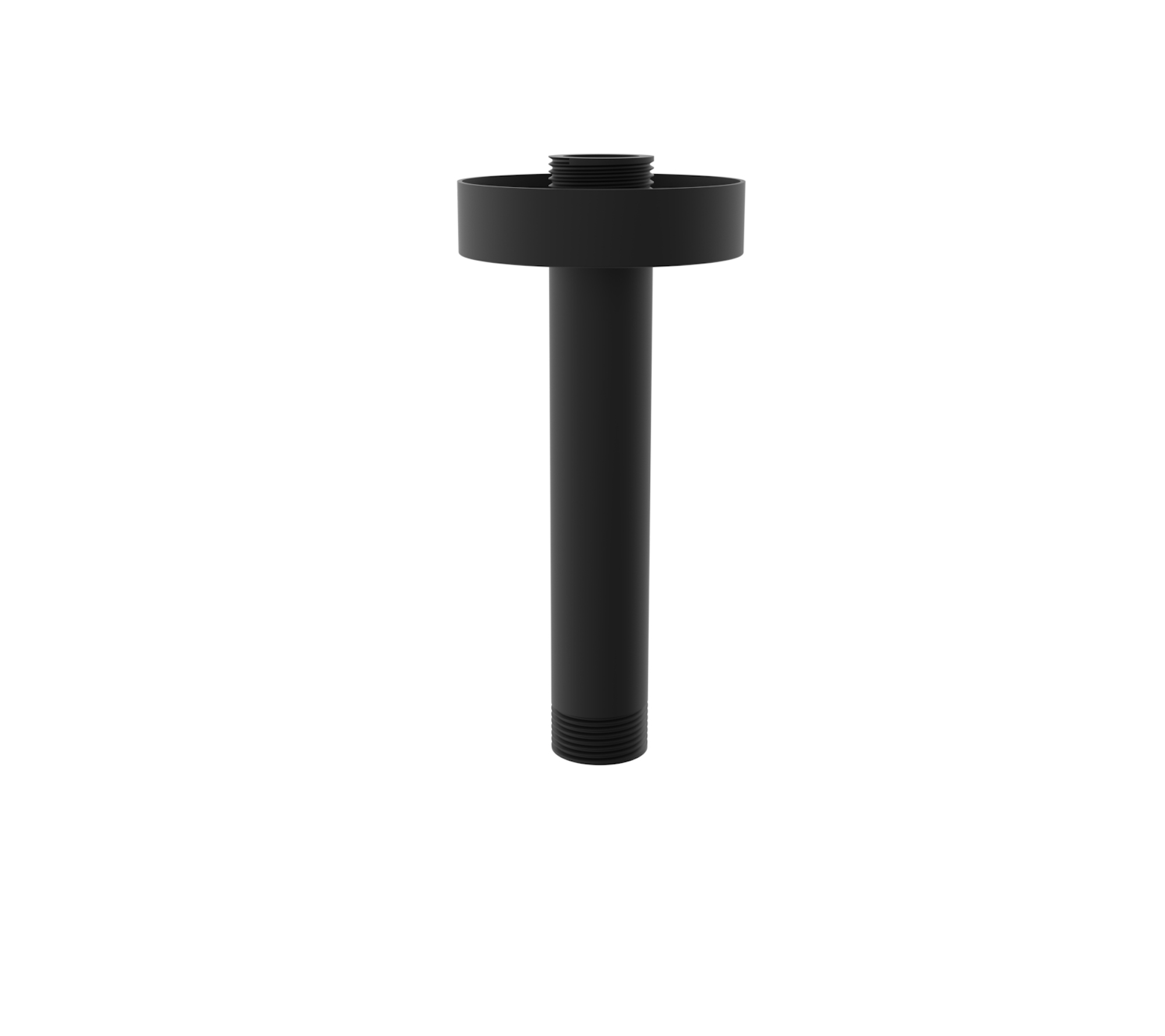 COS 100mm round ceiling mounted shower arm - Matte Black
