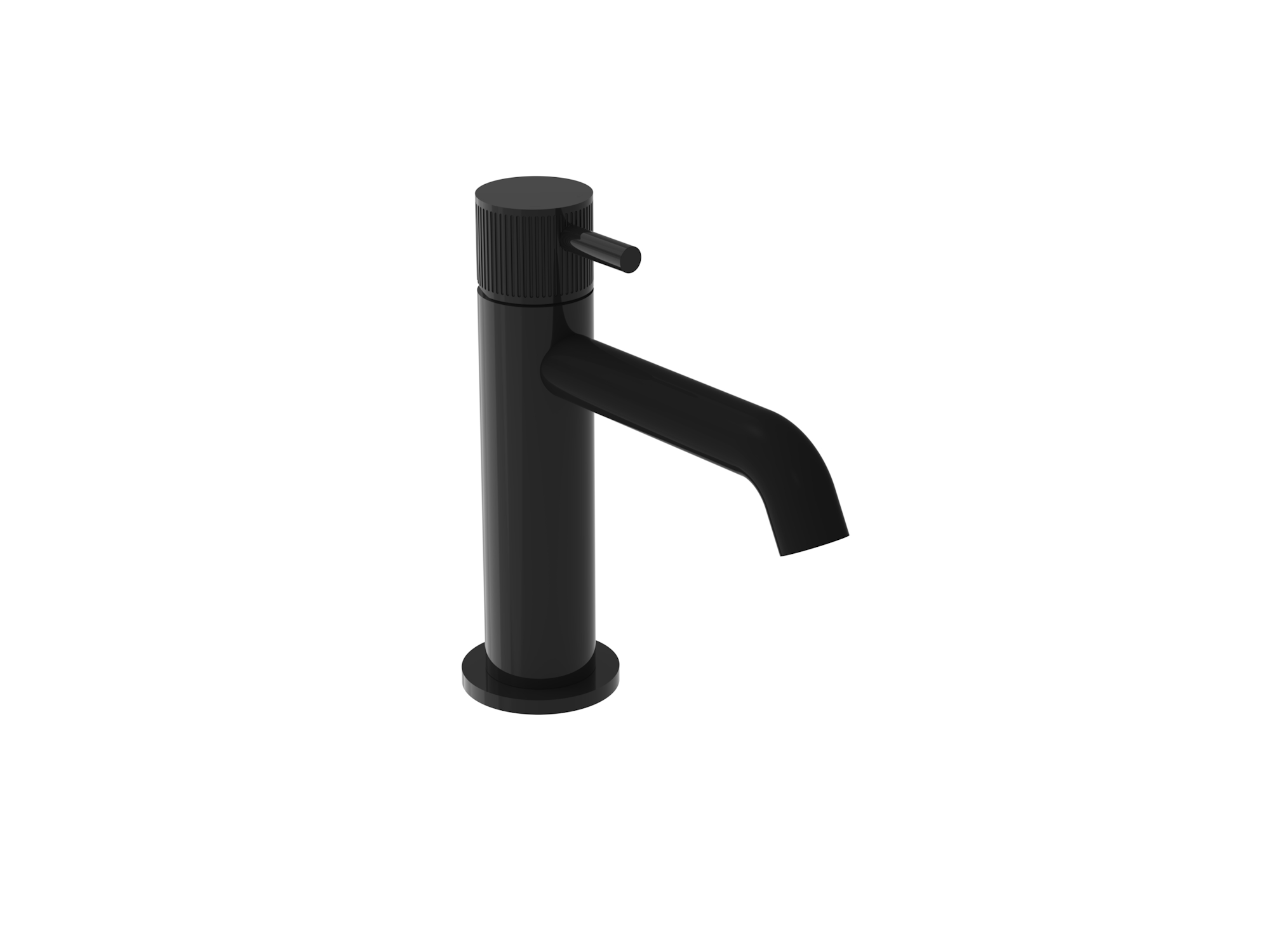 COS Basin mixer KIT - w/ Fluted handle - Satin Black (PVD)