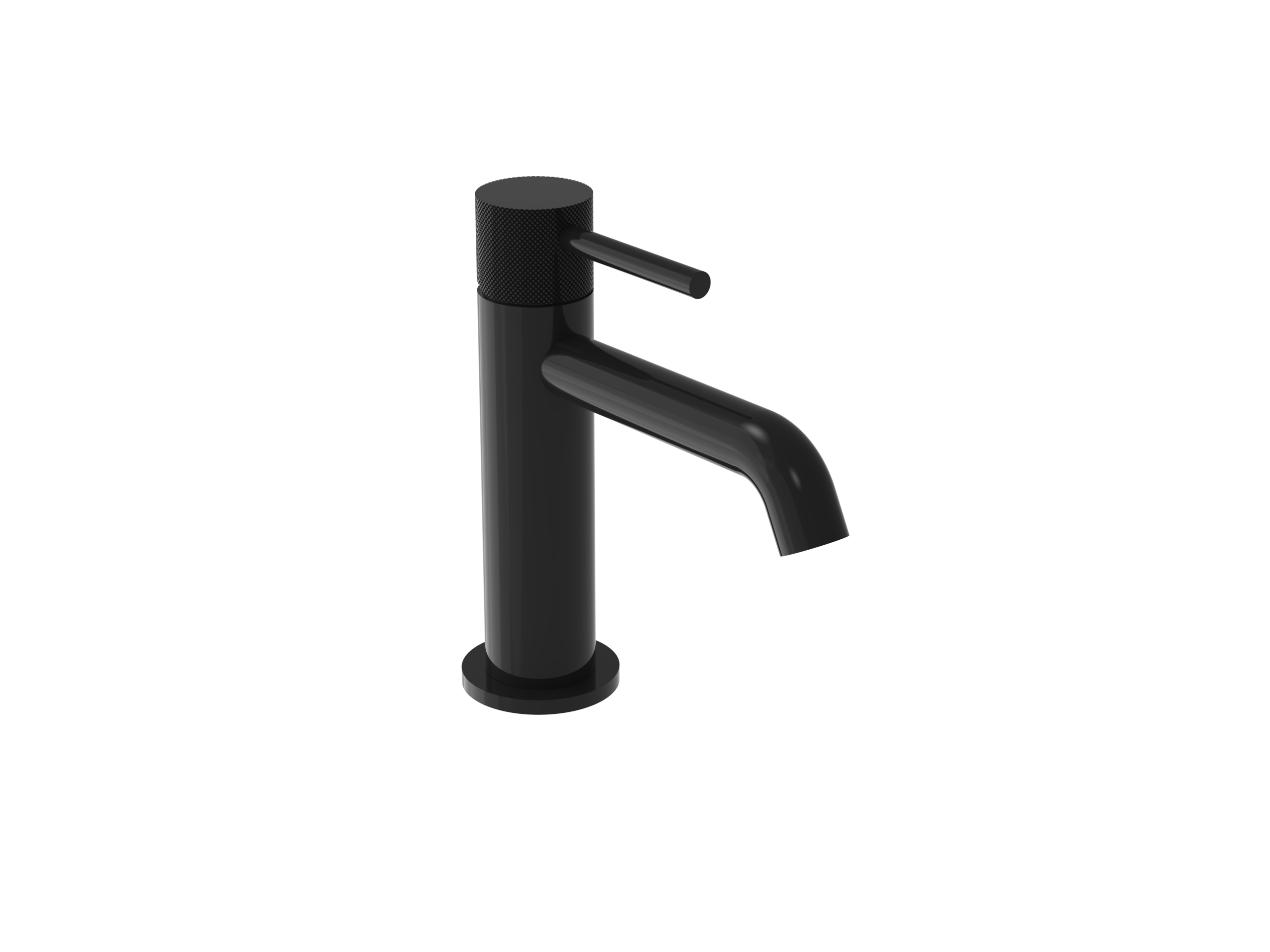 COS Basin mixer KIT - w/ Knurled handle - Satin Black (PVD)