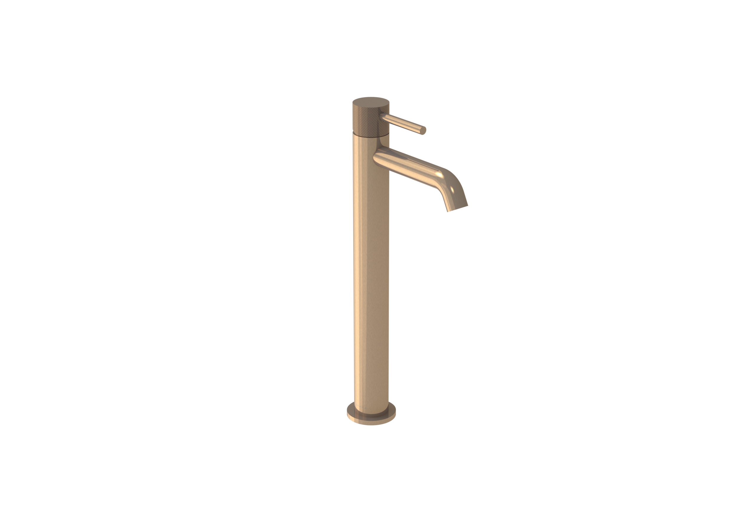 COS Tall Basin mixer KIT - w/ Knurled handle - Brushed Bronze (PVD)
