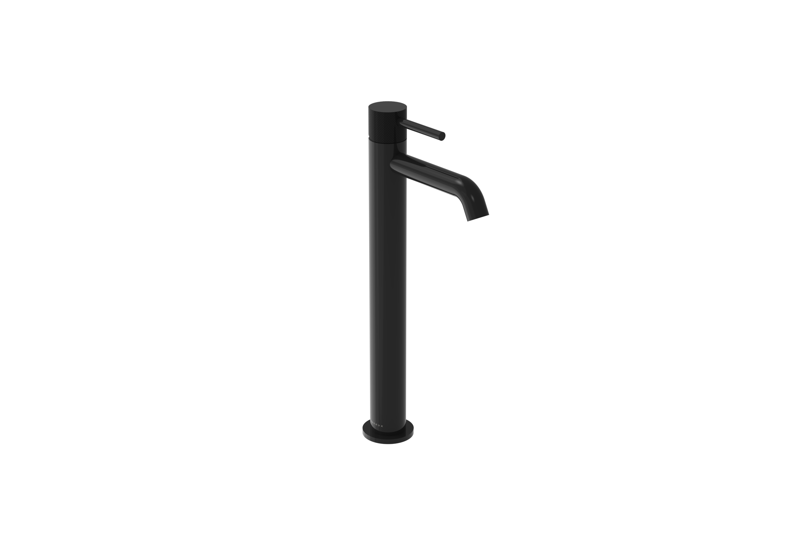 COS Tall Basin mixer KIT - w/ Knurled handle - Satin Black (PVD)