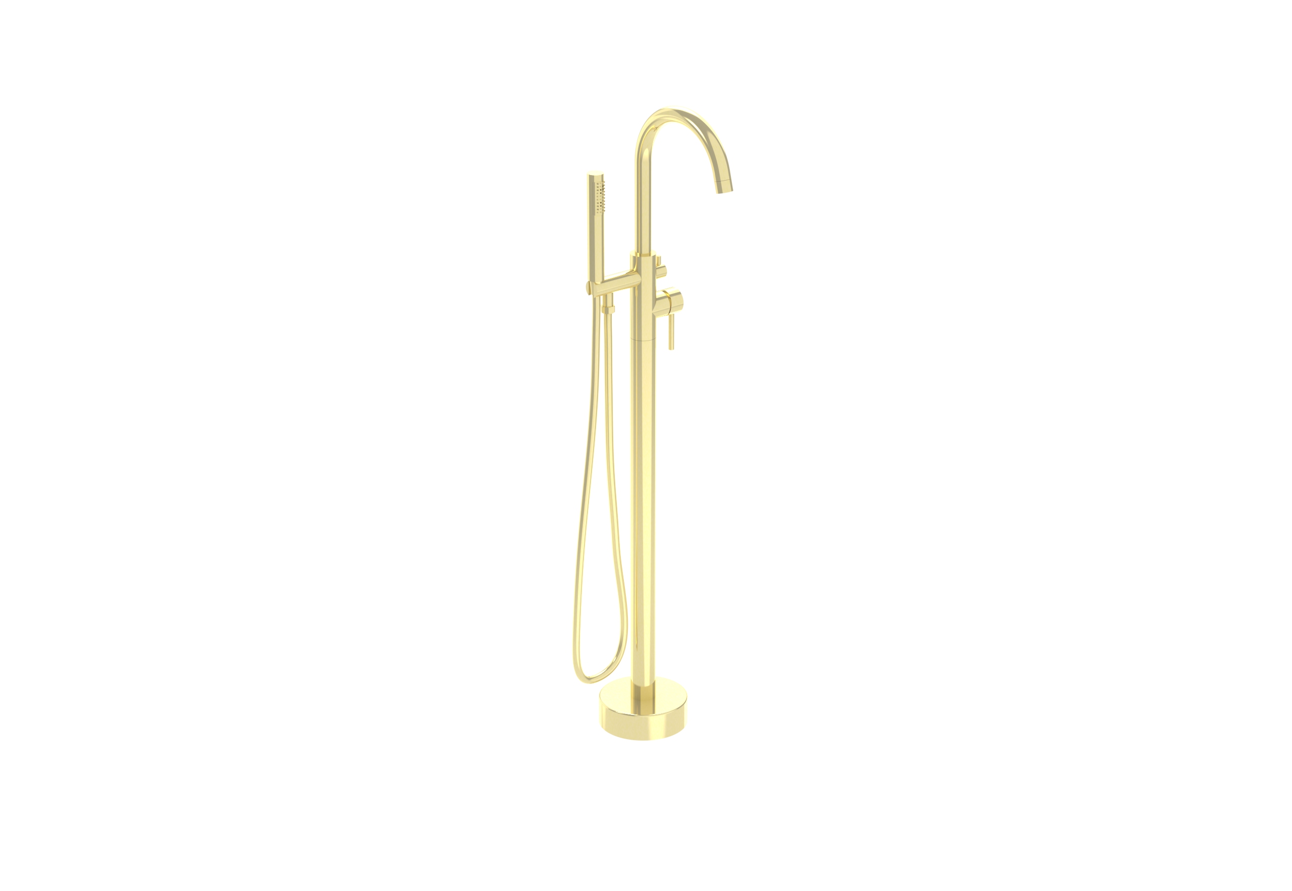 COS Floor Standing bath shower mixer - Brushed Brass (PVD)