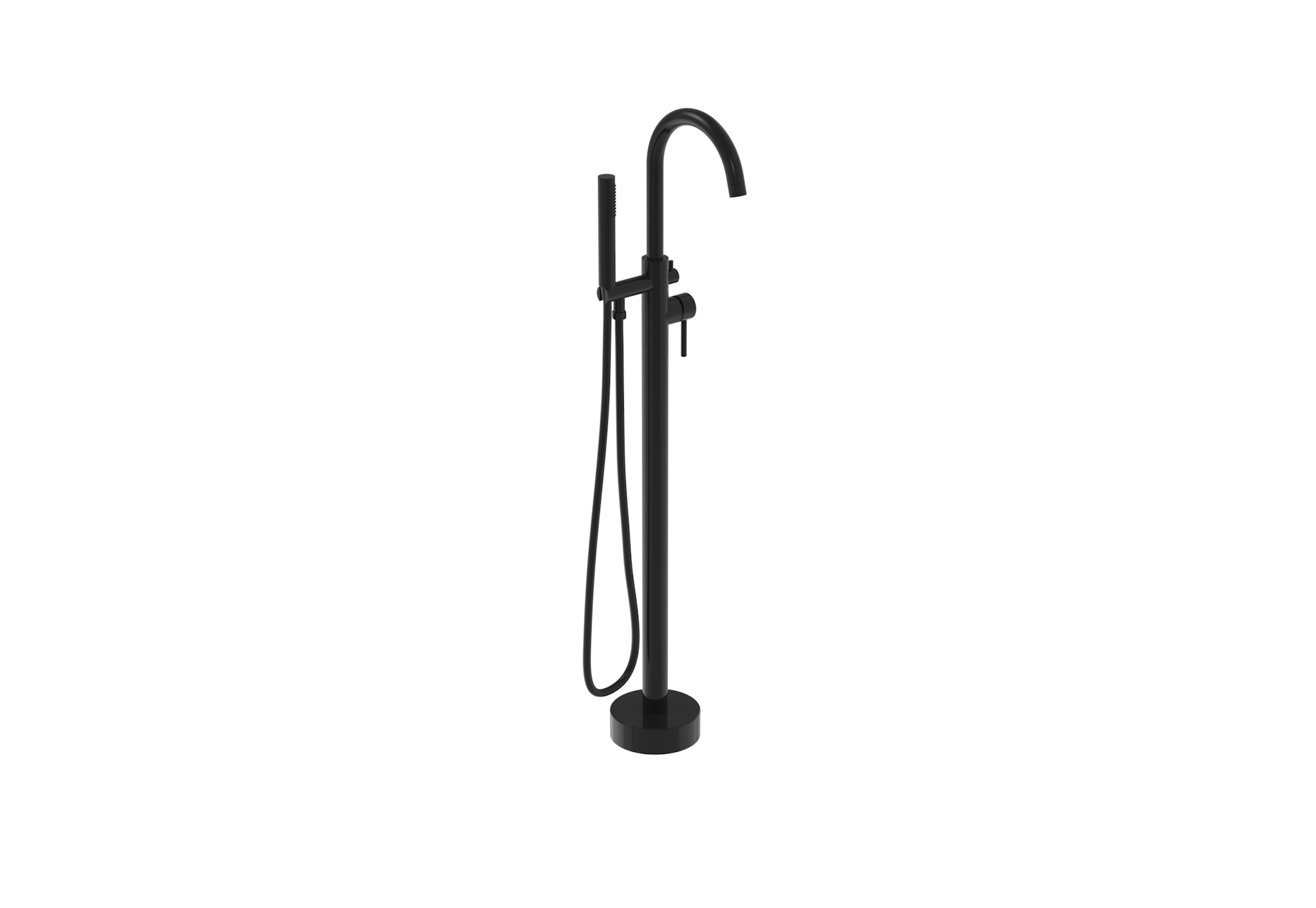 COS Floor Standing bath shower mixer - Satin Black (PVD)