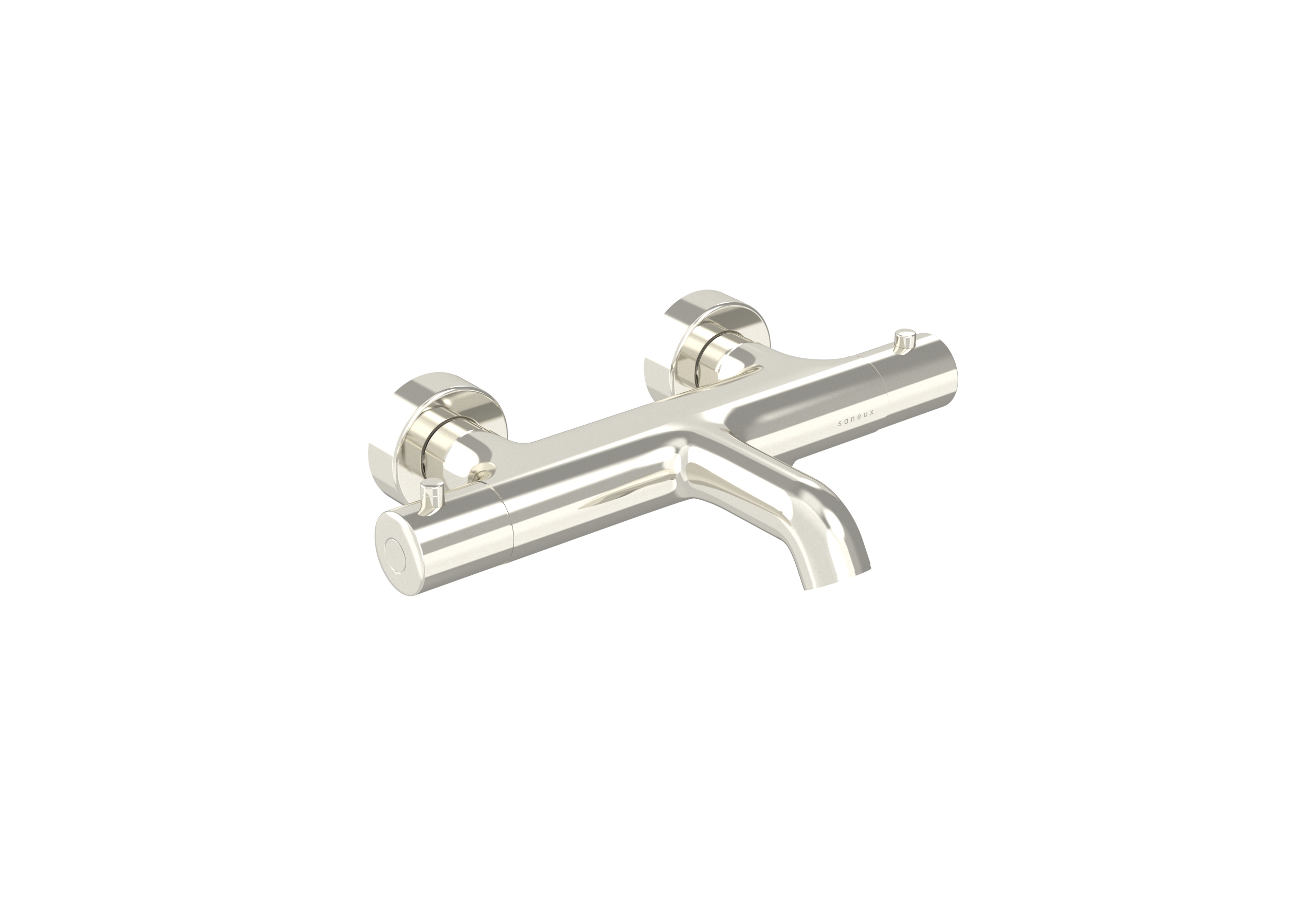 COS Thermostatic Bath Shower Mixer - Brushed Nickel (PVD)