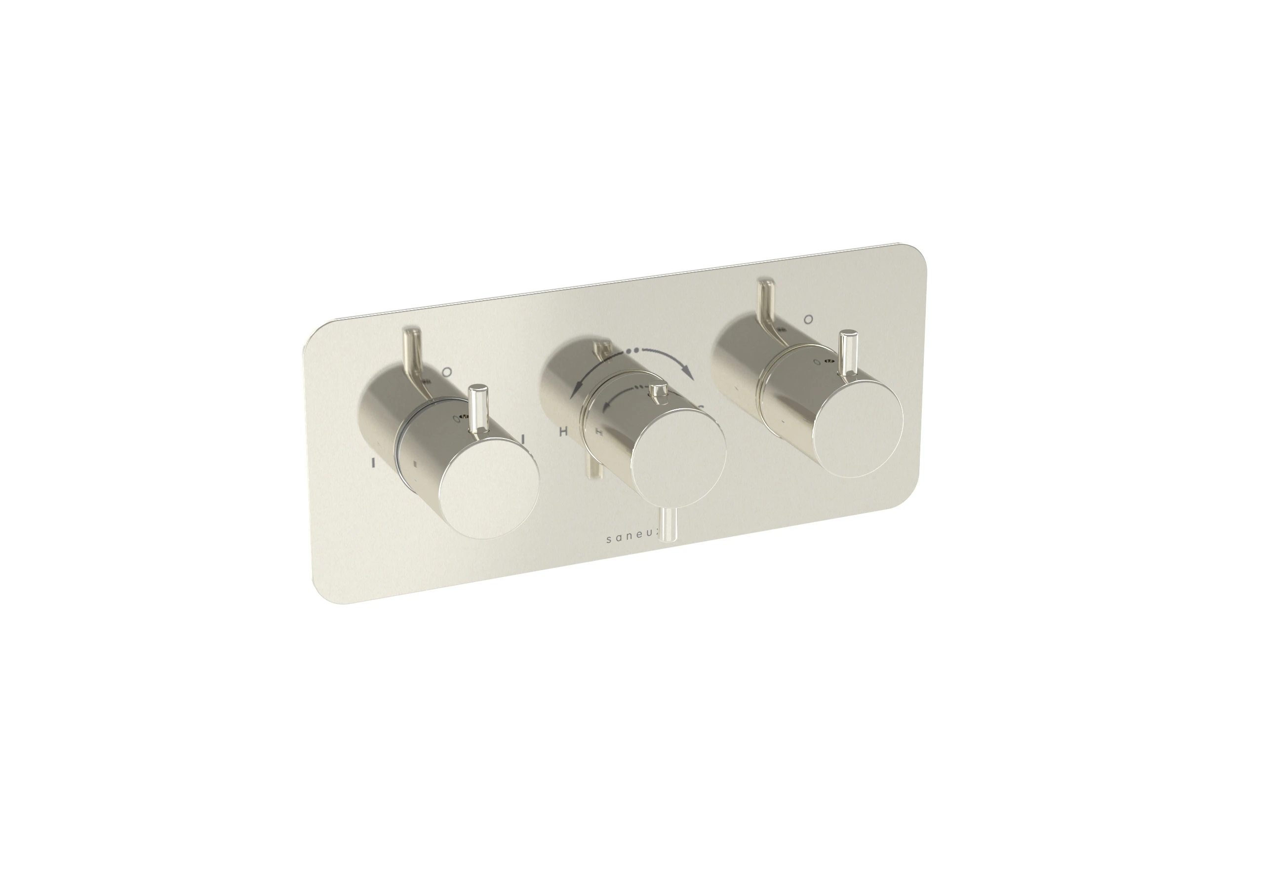 Backnets Matte Black 2-Way Thermostatic Shower Diverter Valve Kit - Solid Brass, Adjustable Flow, Temperature Control Mixer Valve - Perfect For