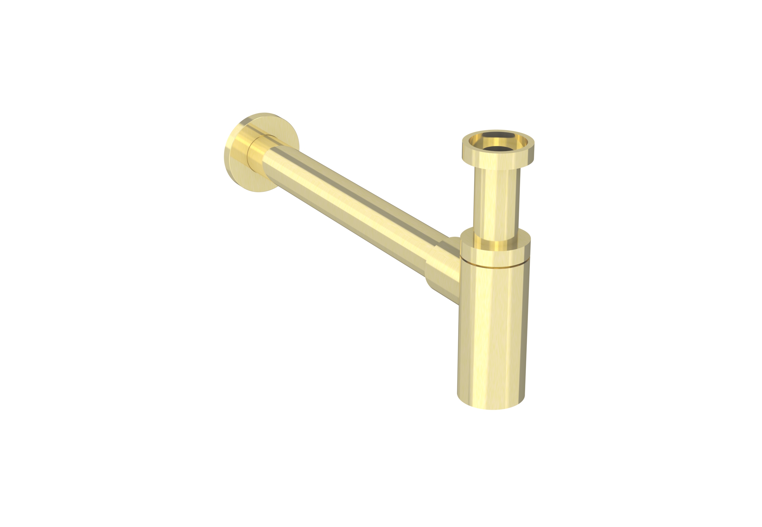 COS round bottle trap - Brushed Brass