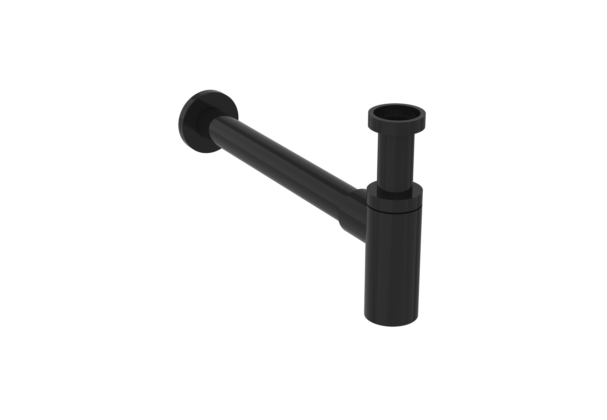 COS round bottle trap - Satin Black