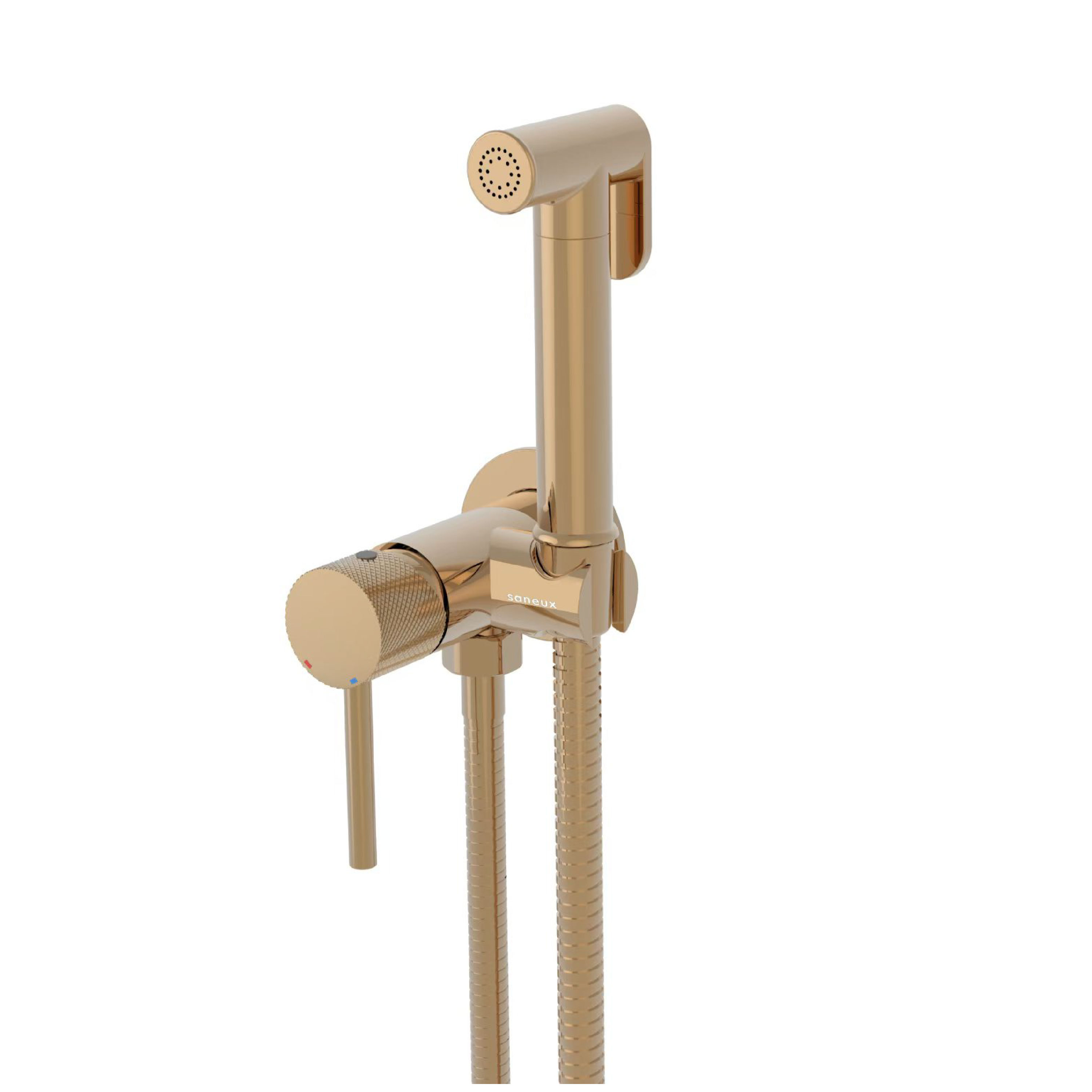 COS Douche Kit with Knurled Handle - Brushed Bronze