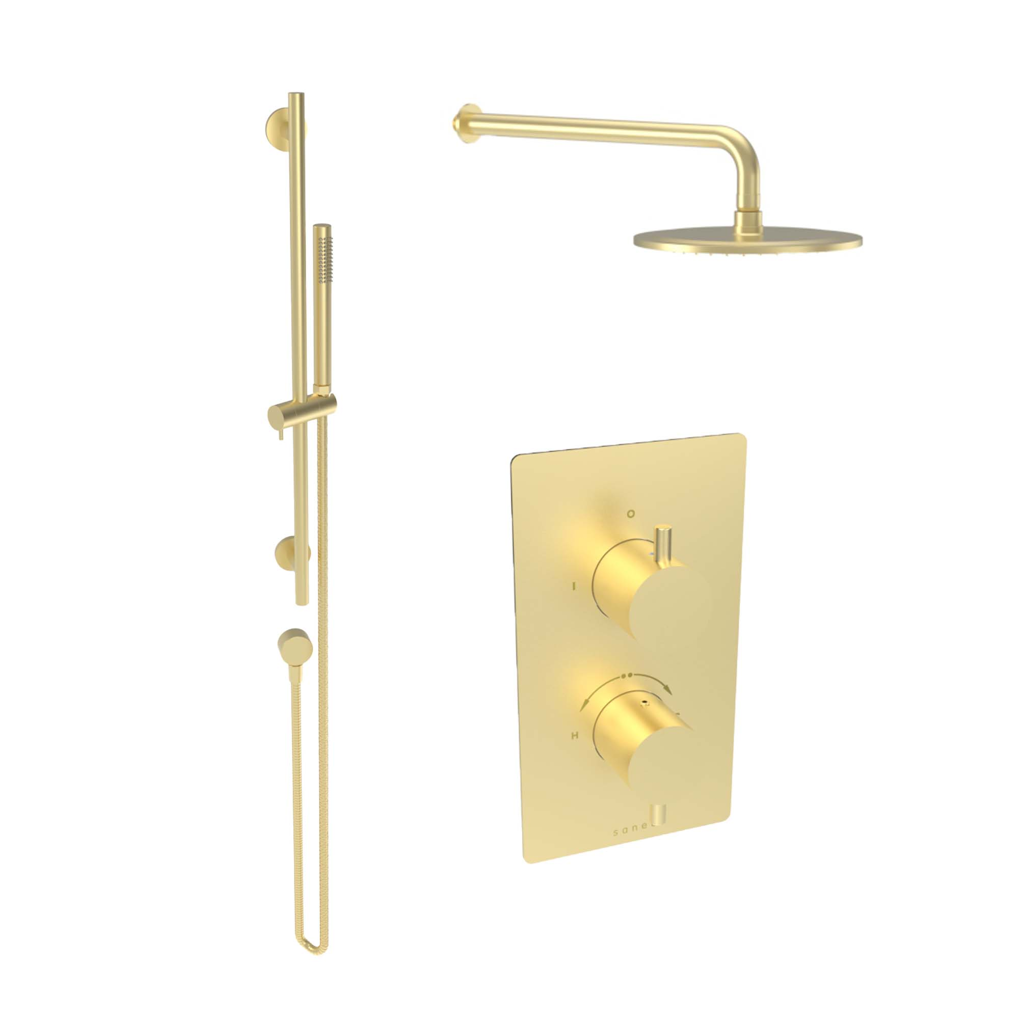 COS 2 way shower kit - Brushed Brass