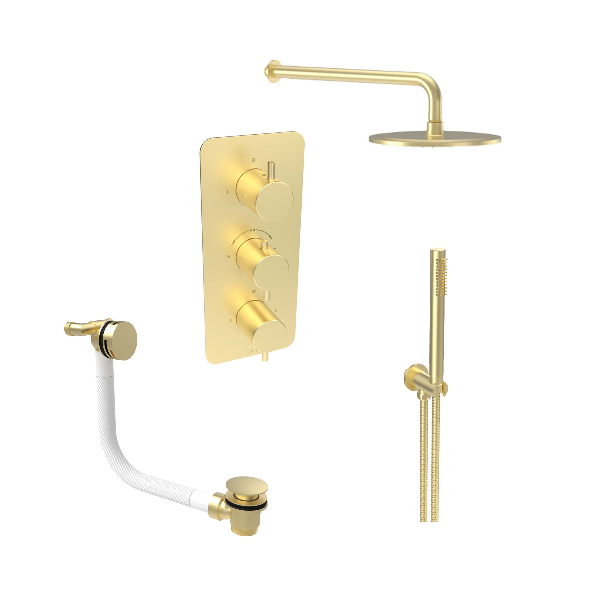 COS 3 way shower kit - Brushed Brass