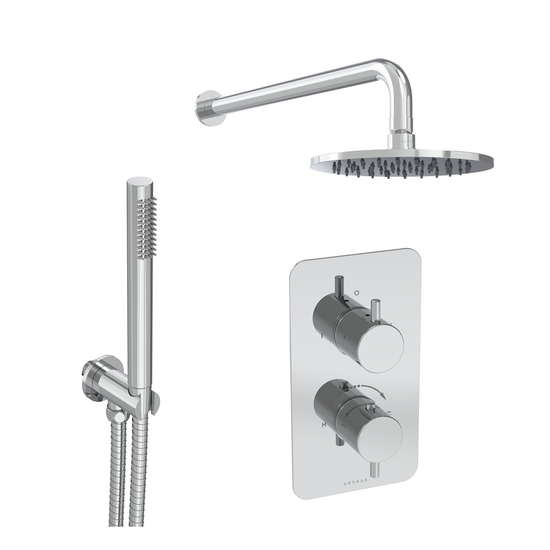 COS 2 way shower kit - w/ Slim Handset - Chrome