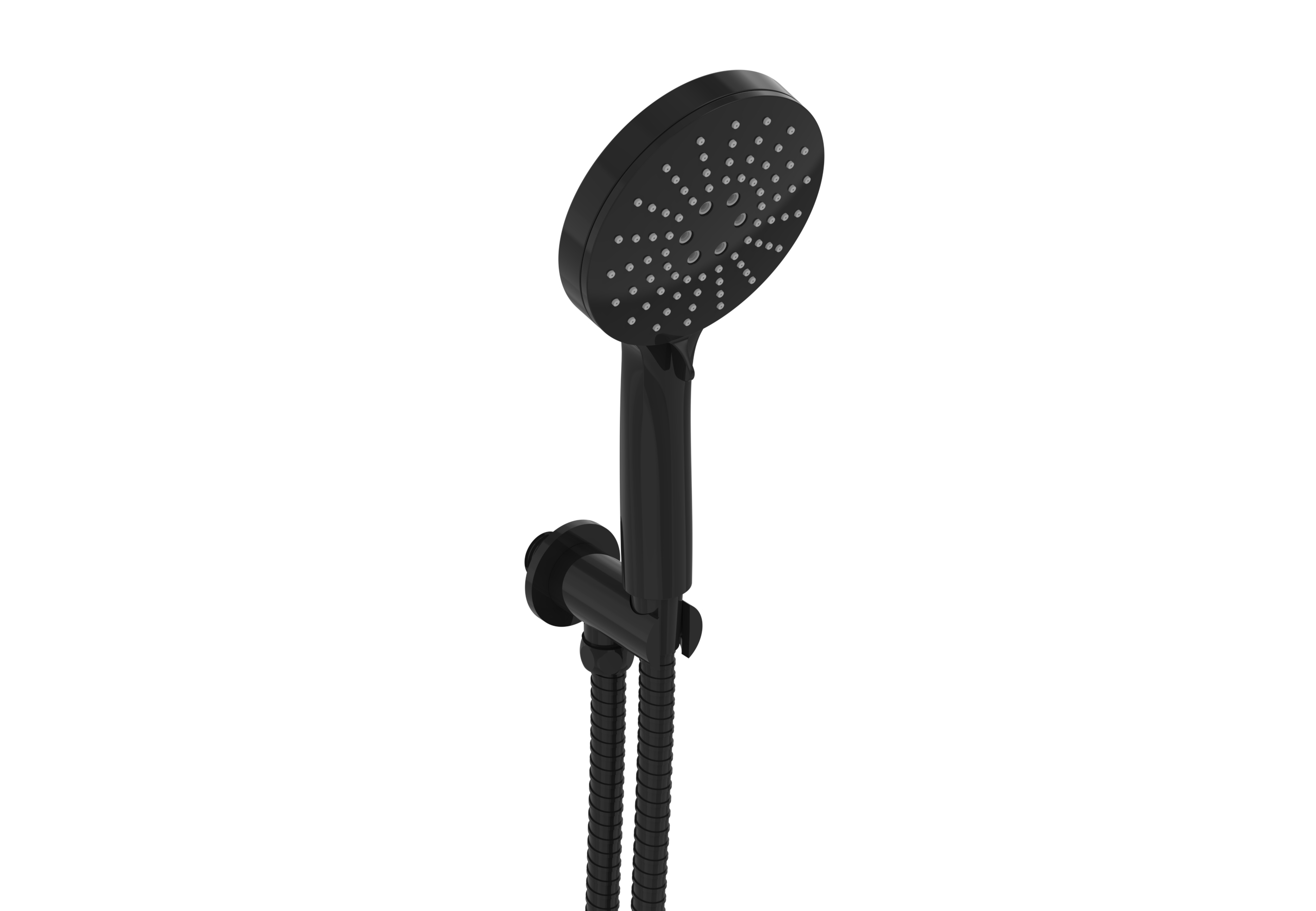 COS 3 Function Handset - w/ Outlet Elbow & Holder & 180cm Hose - Satin Black