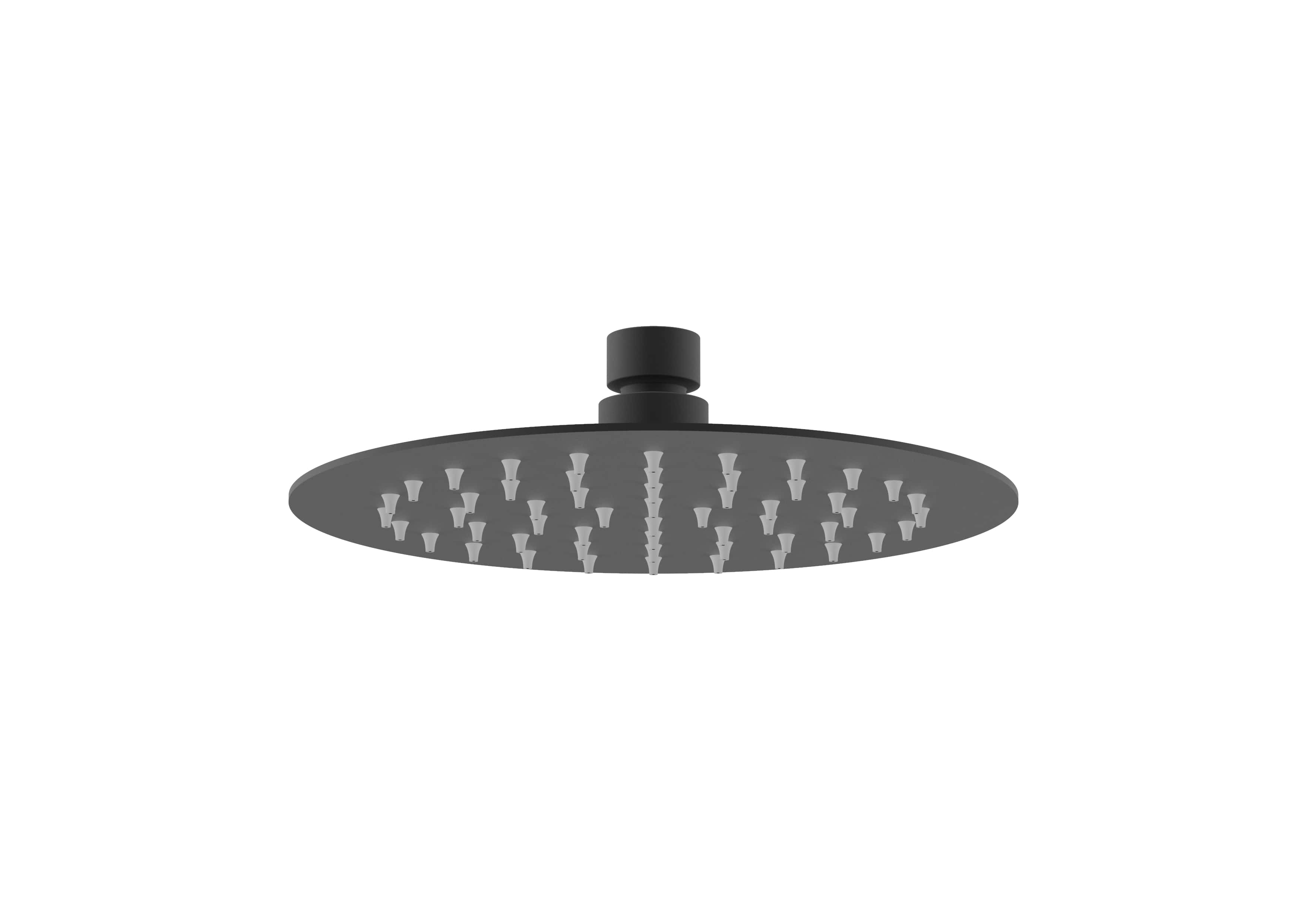 COS 200x2mm slim round shower head - Matte Black