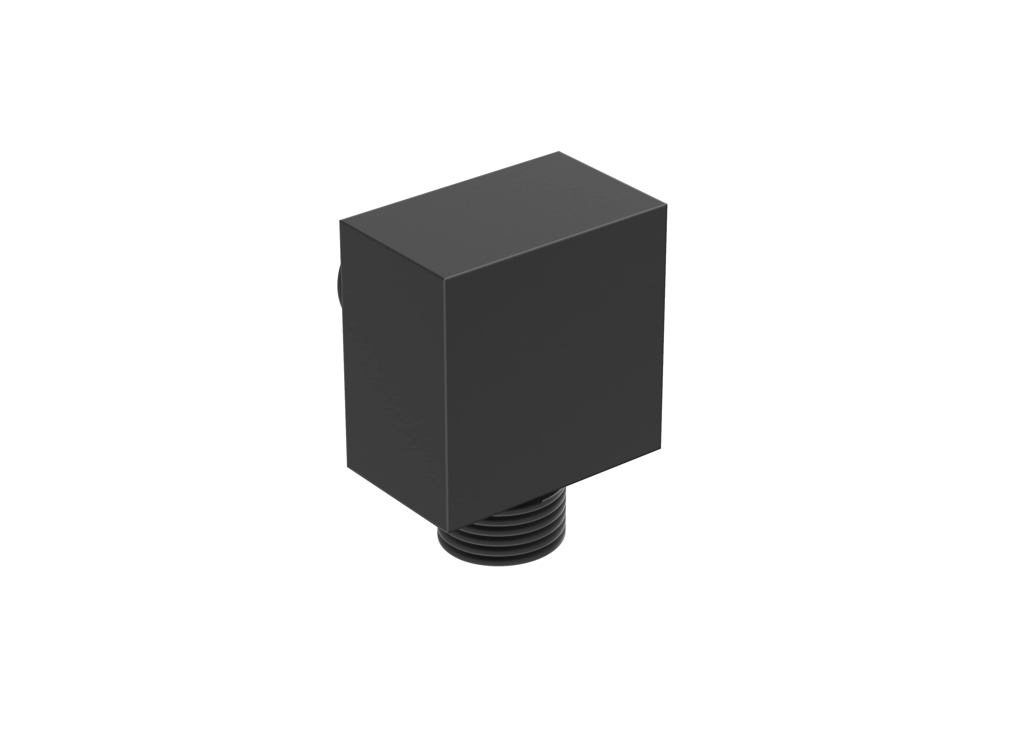 Saneux Tooga Square Shower Outlet Elbow - Matte Black TO233.MB
