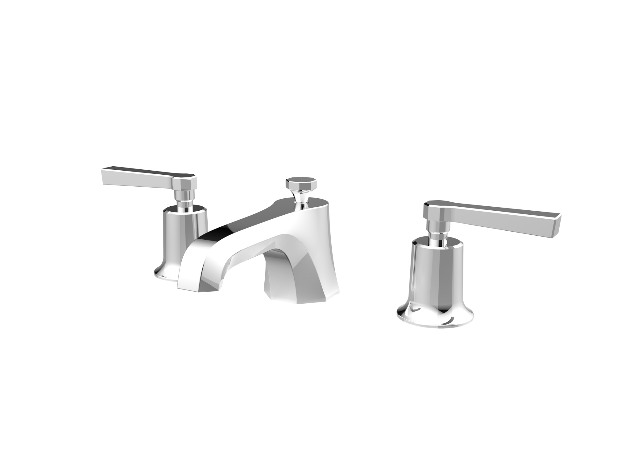 CROMWELL 3 piece lever handle basin mixer & waste - Chrome