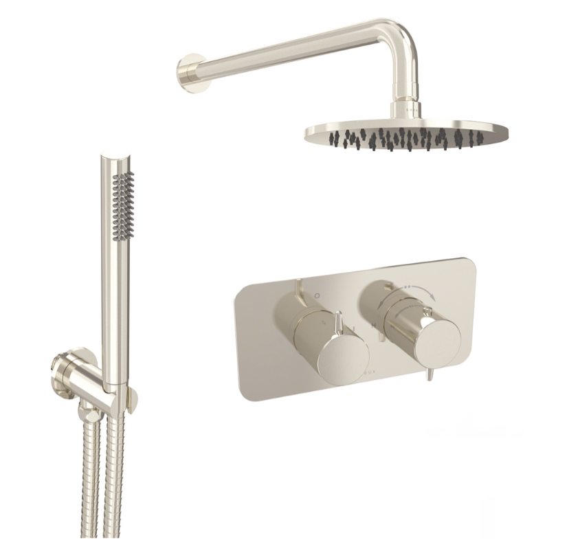 EDEN 2 way shower kit - w/ Slim Handset - Brushed Nickel