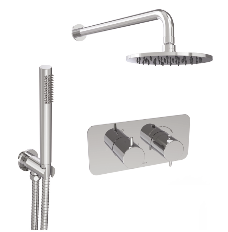 EDEN 2 way shower kit - w/ Slim Handset - Chrome